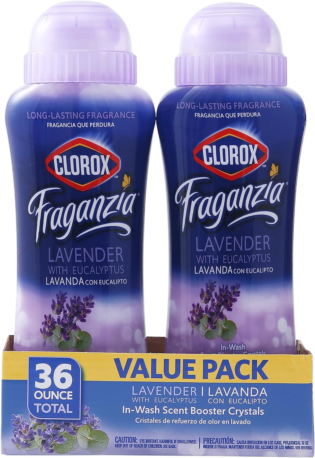 Clorox Fraganzia In-Wash Scent Booster Crystals in Ocean Scent, 18 Oz Twin Pack | Laundry Scent Booster Crystals | In-wash Scent Booster for Fresh Laundry in Ocean Scent 18 Ounce Twin Pack, 36oz