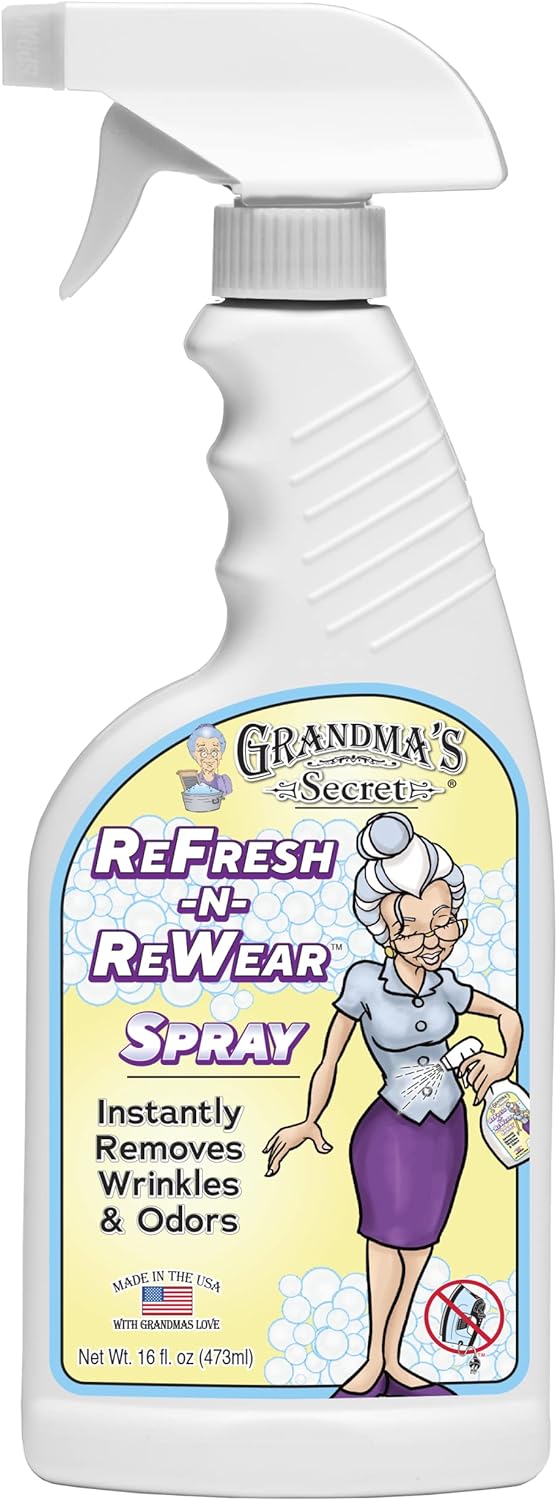 Grandma's Secret Spot Remover Laundry Spray - Chlorine, Bleach and Toxin-Free Fabric Stain Remover for Clothes - Removes Oil, Paint, Blood and Pet Stains - 16 Oz, 2 Pack