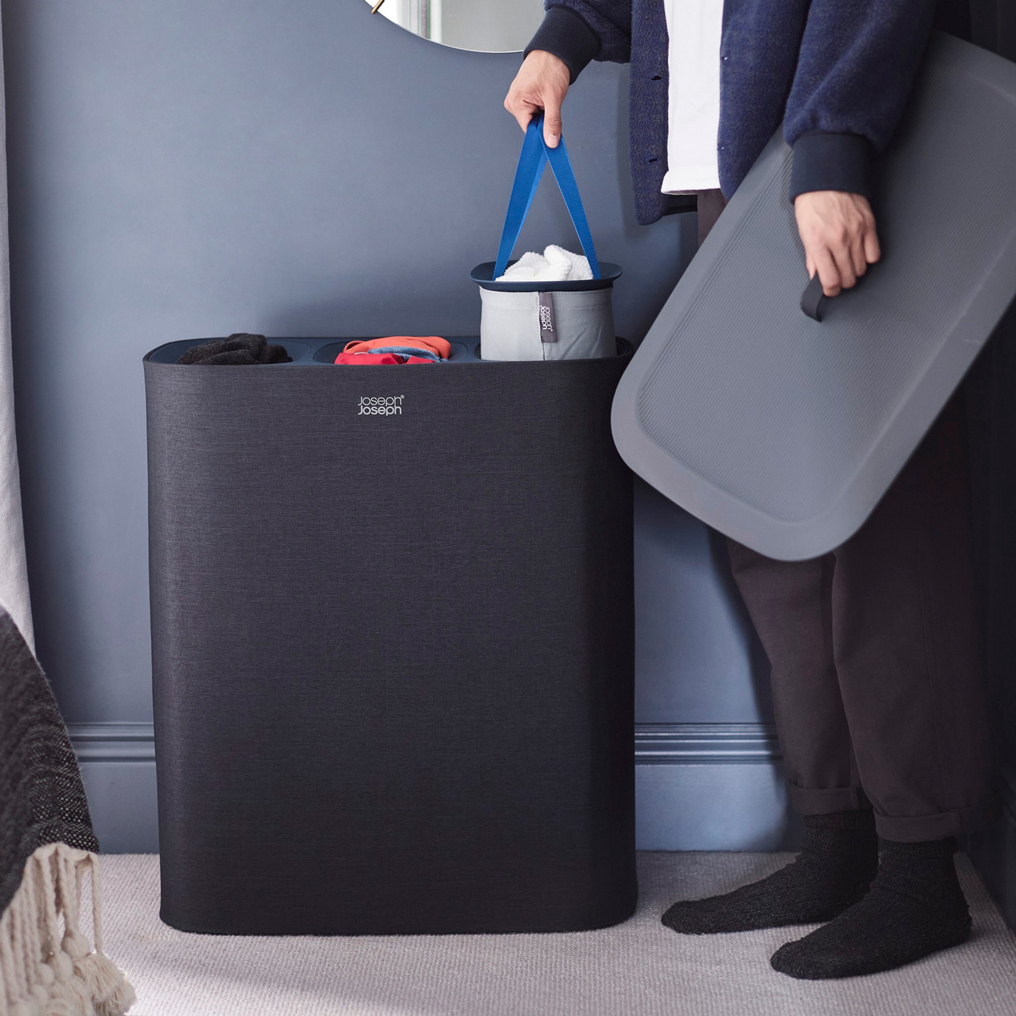JosephJoseph Tota Trio 90L Laundry Separation Basket