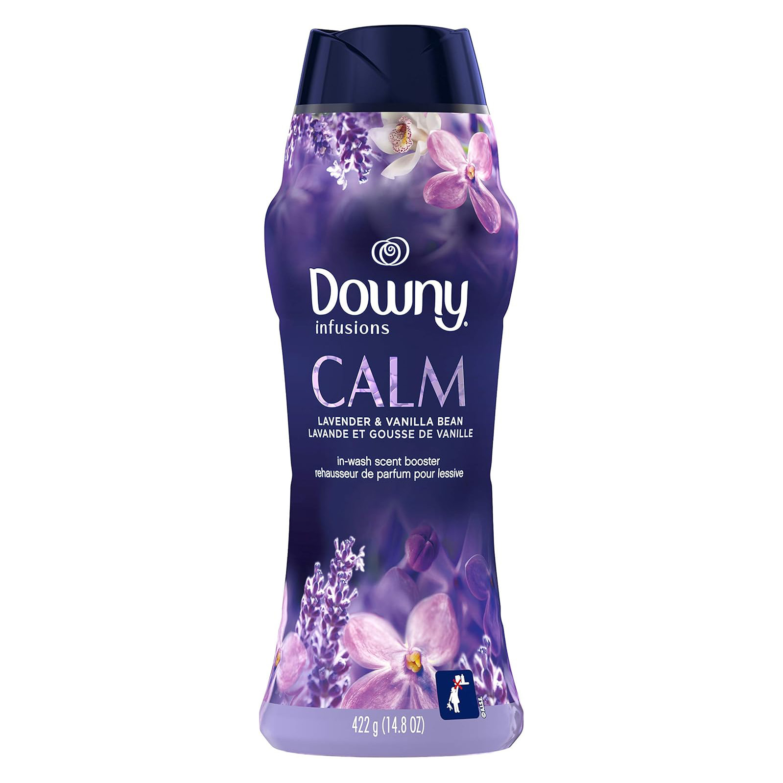 Downy Infusions In Wash Scent Booster Beads, CALM, Soothing Lavender and Vanilla Bean Scent, 24 oz Laundry Beads