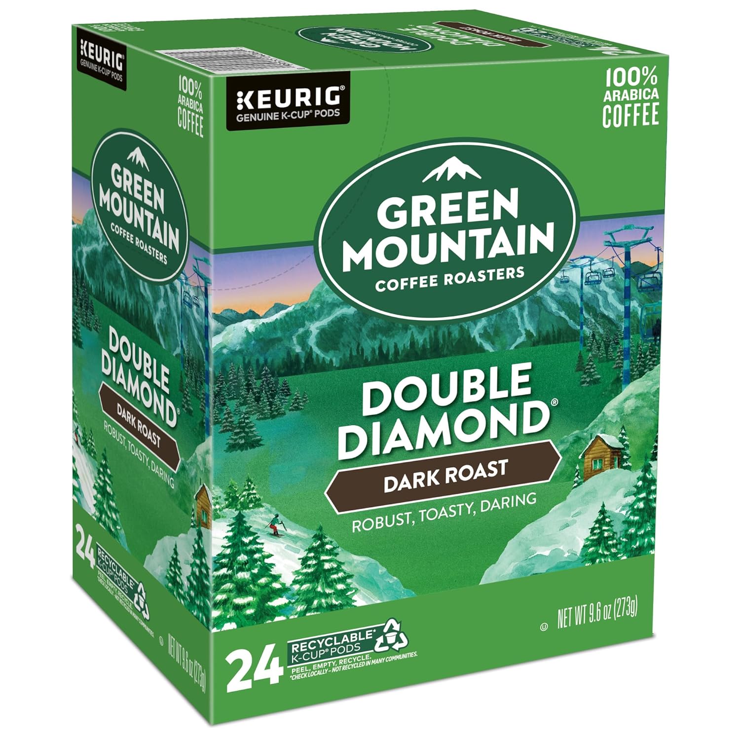 Green Mountain Coffee Roasters Dark Magic Keurig Single-Serve K-Cup Pods, Dark Roast Coffee, 72 Count (6 Packs of 12)
