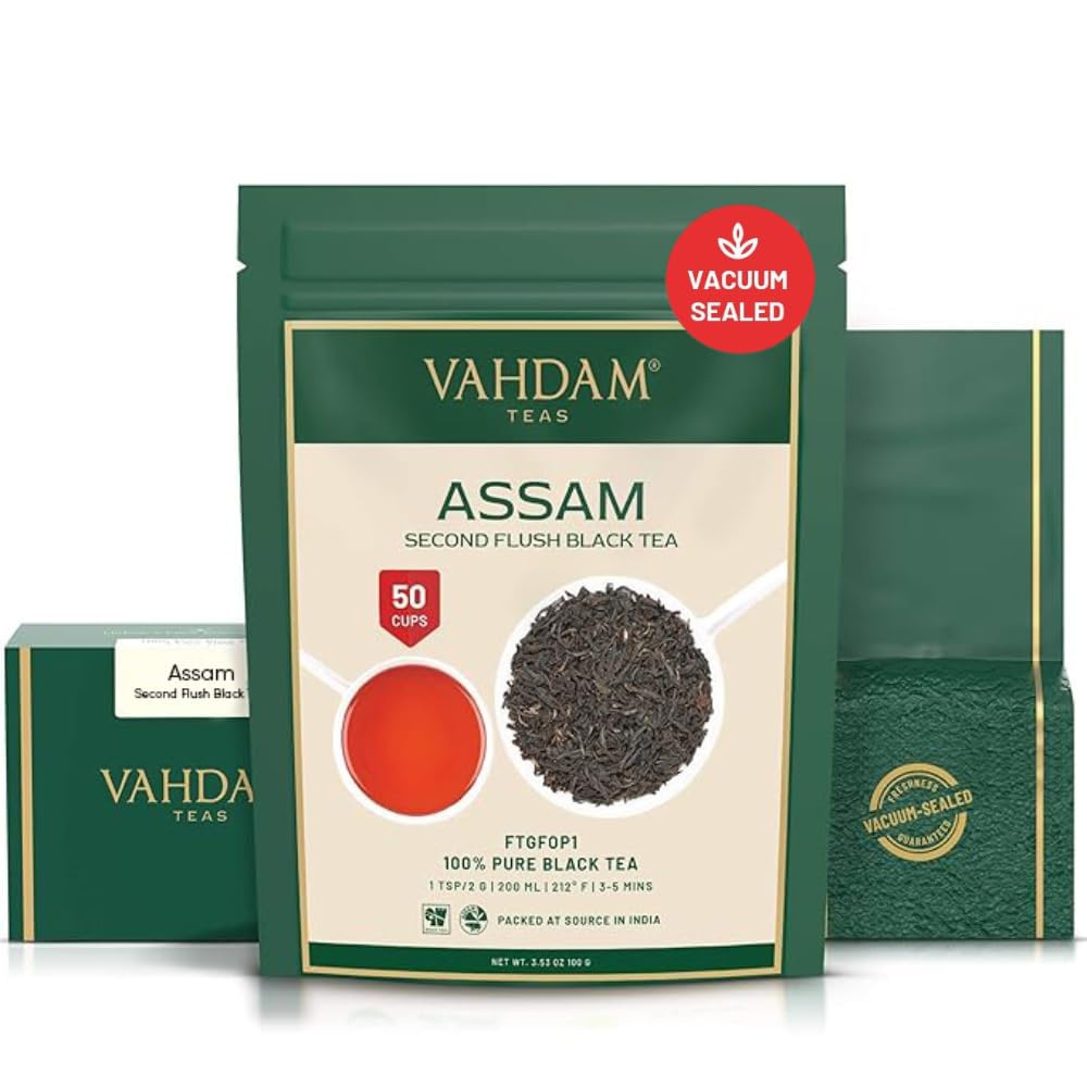 VAHDAM, Organic Turmeric Ginger Herbal Tea Bags (100 Pyramid Tea Bags) Caffeine Free, Non GMO, Gluten Free | 100% Pure Herbal Blend - Savory & Spicy | Plant-Based Tea Bags | Resealable Ziplock Pouch