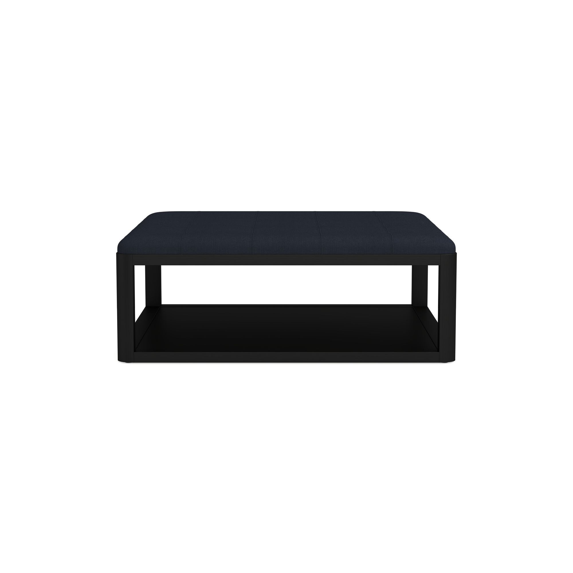 Porte Grid Tufted Rectangular Ottoman (48