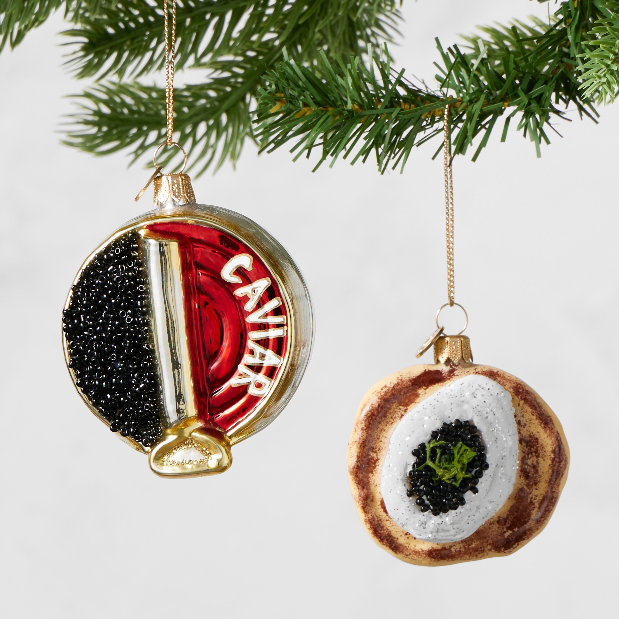 Champagne & Caviar Party Ornaments