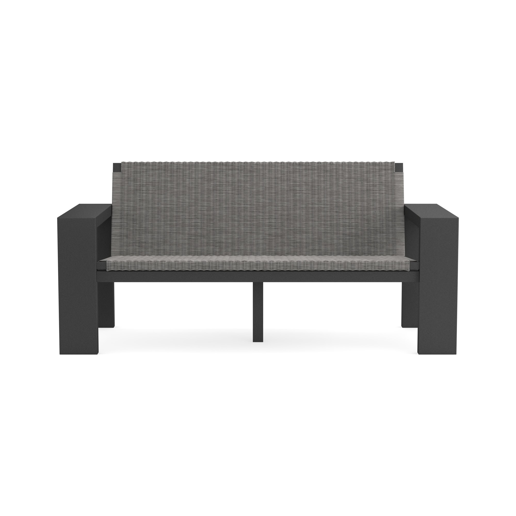 Larnaca Outdoor Slate Grey Metal x All-Weather Weave Sofa (69