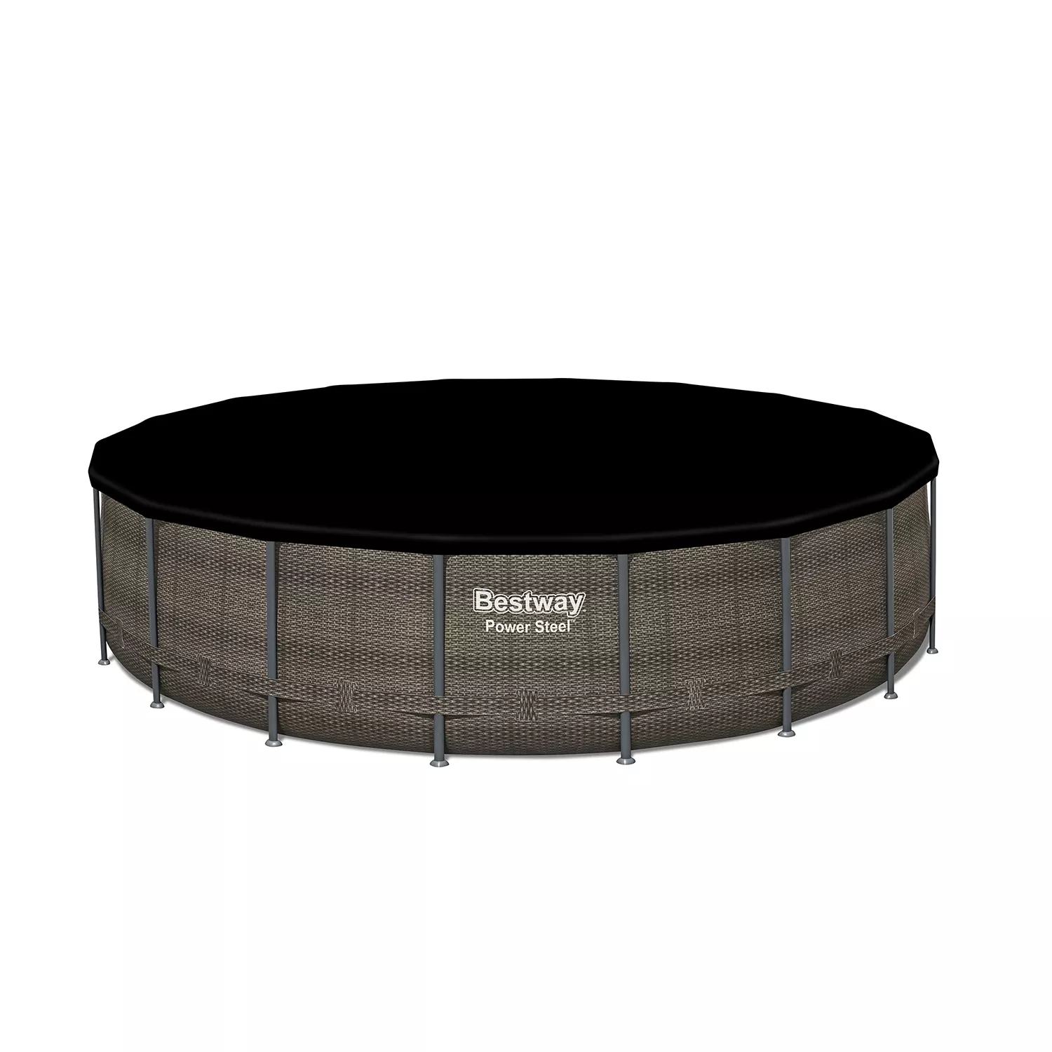 Bestway Power Steel Round Above Ground Pool Set, 18’ x 48”.