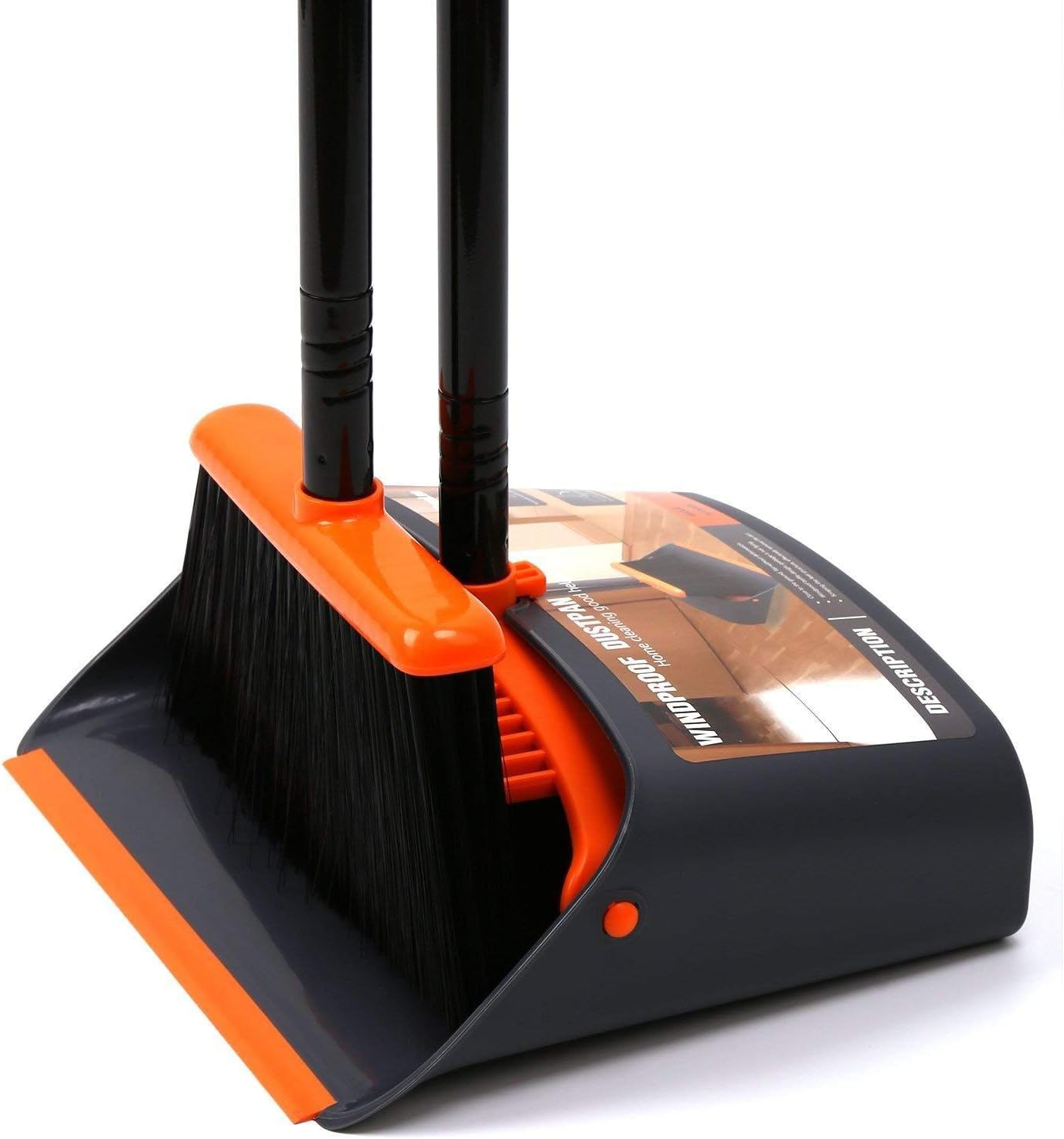 TreeLen Broom and Dustpan Set with 52