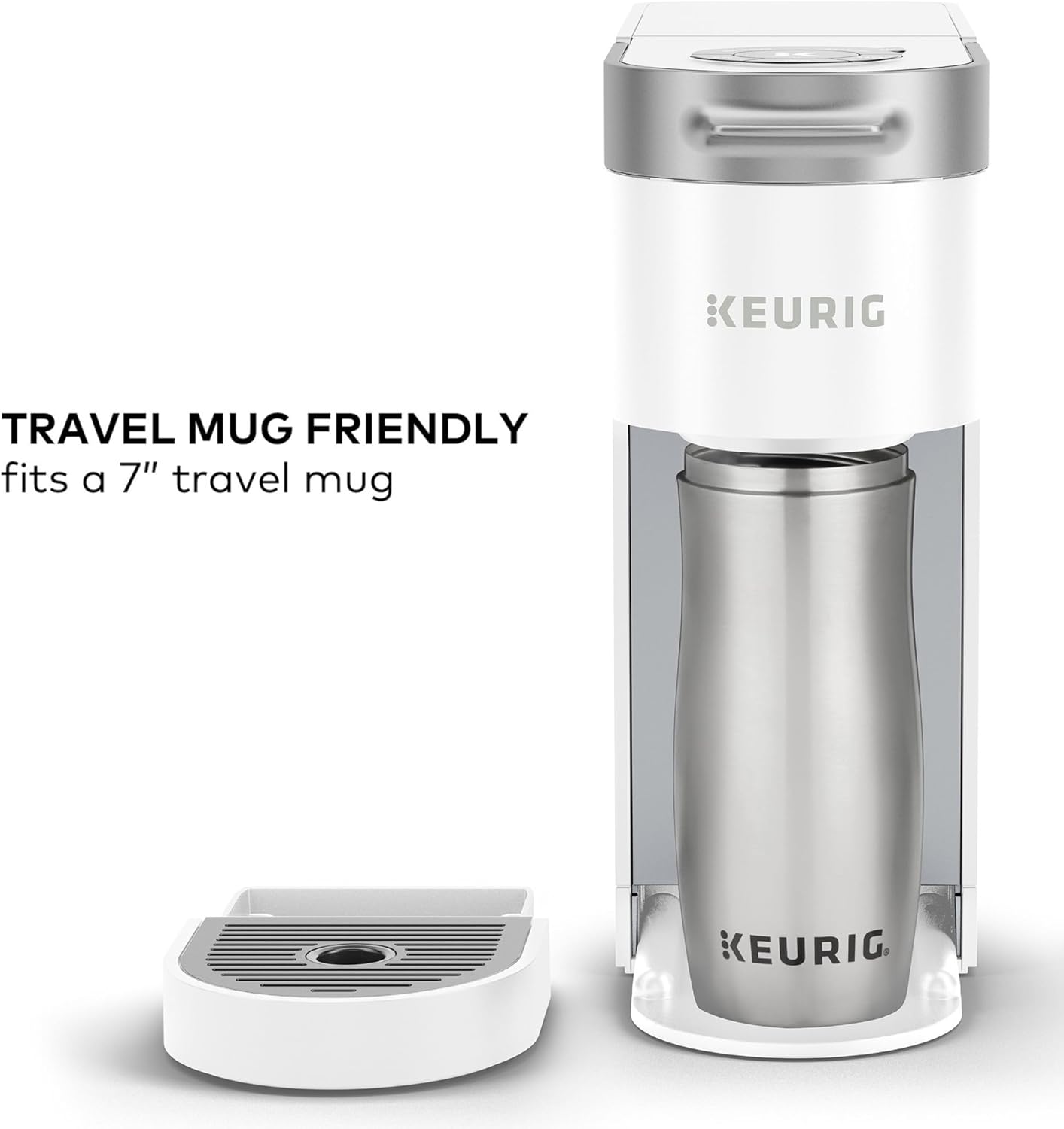 Keurig K-Slim Single Serve K-Cup Pod Coffee Maker, Multistream Technology, 3 Brew Sizes, Slim and Sleek Design, 46oz Removable Reservoir, Black