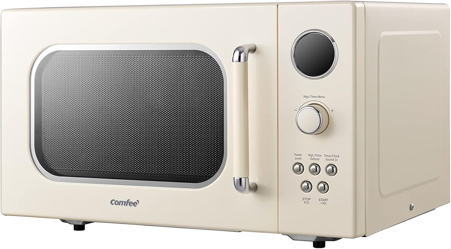 Comfee EM720CPL-PMB Countertop Microwave Oven with Sound On/Off, ECO Mode and Easy One-Touch Buttons, 0.7 Cu Ft, Black