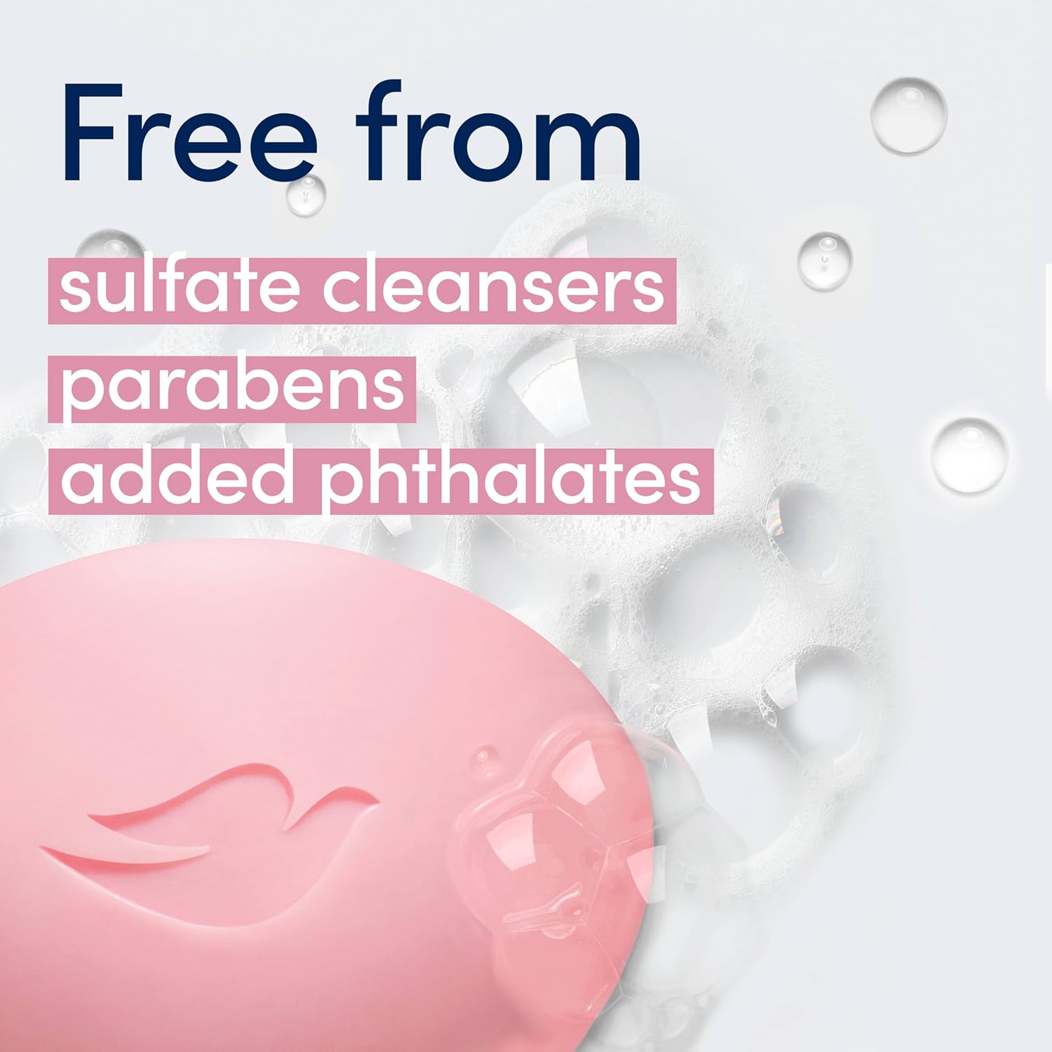 Dove Beauty Bar Gentle Skin Cleanser Pink 6 Bars Moisturizing for Gentle Soft Skin Care More Moisturizing Than Bar Soap 3.75 oz