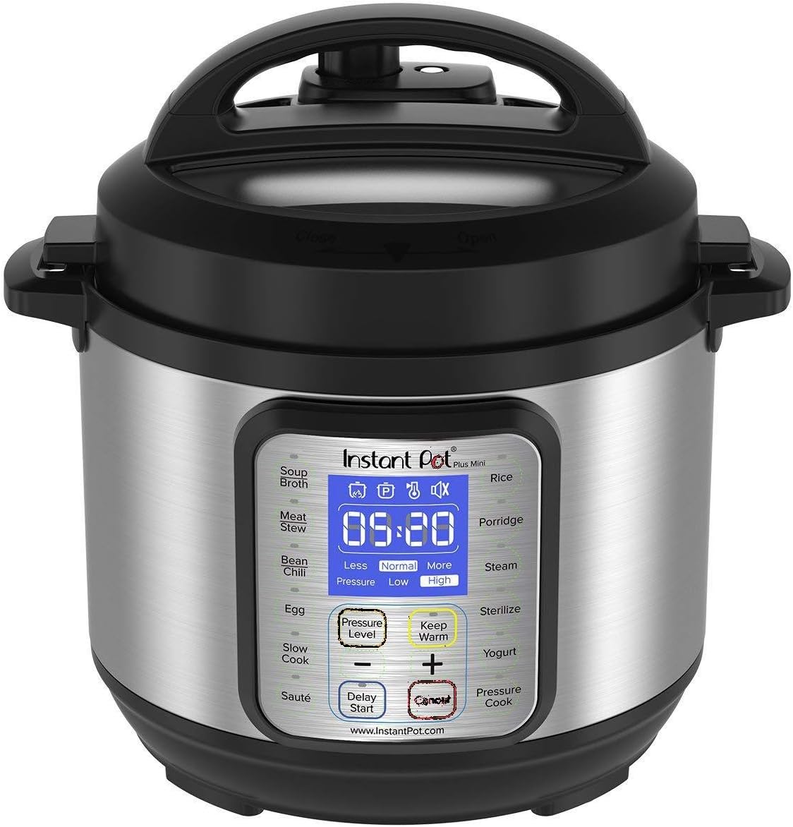 Instant Pot Pro 10-in-1 Pressure Cooker, Slow Cooker, Rice/Grain Cooker, Steamer, Sauté, Sous Vide, Yogurt Maker, Sterilizer, and Warmer, Includes App With Over 800 Recipes, Black, 6 Quart