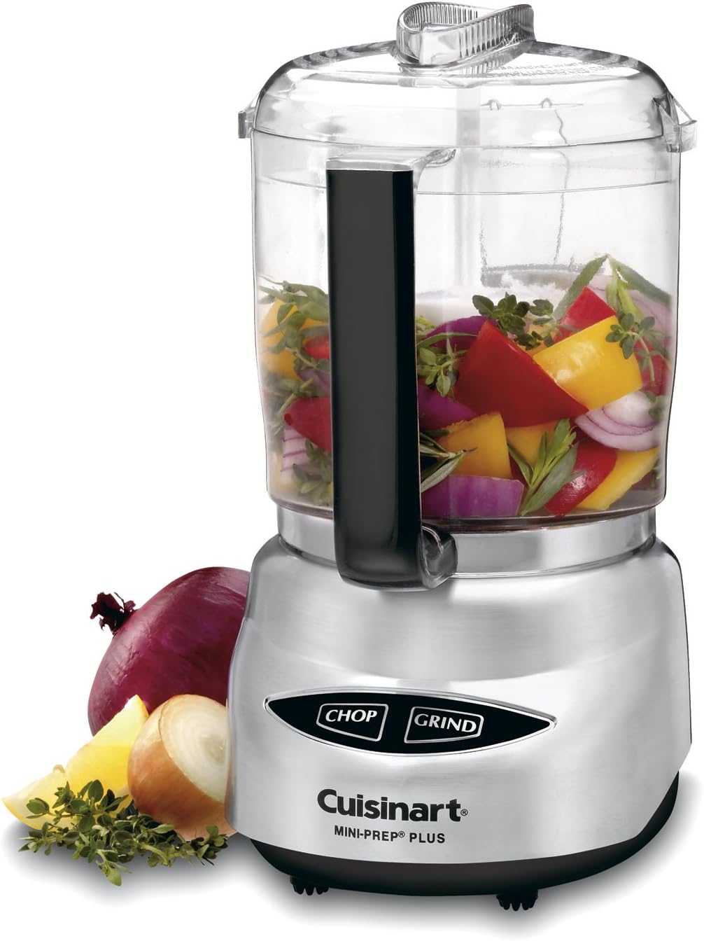 Cuisinart Food Processor, Mini-Prep 3 Cup, 24 oz, Brushed Chrome and Nickel, DLC-2ABC
