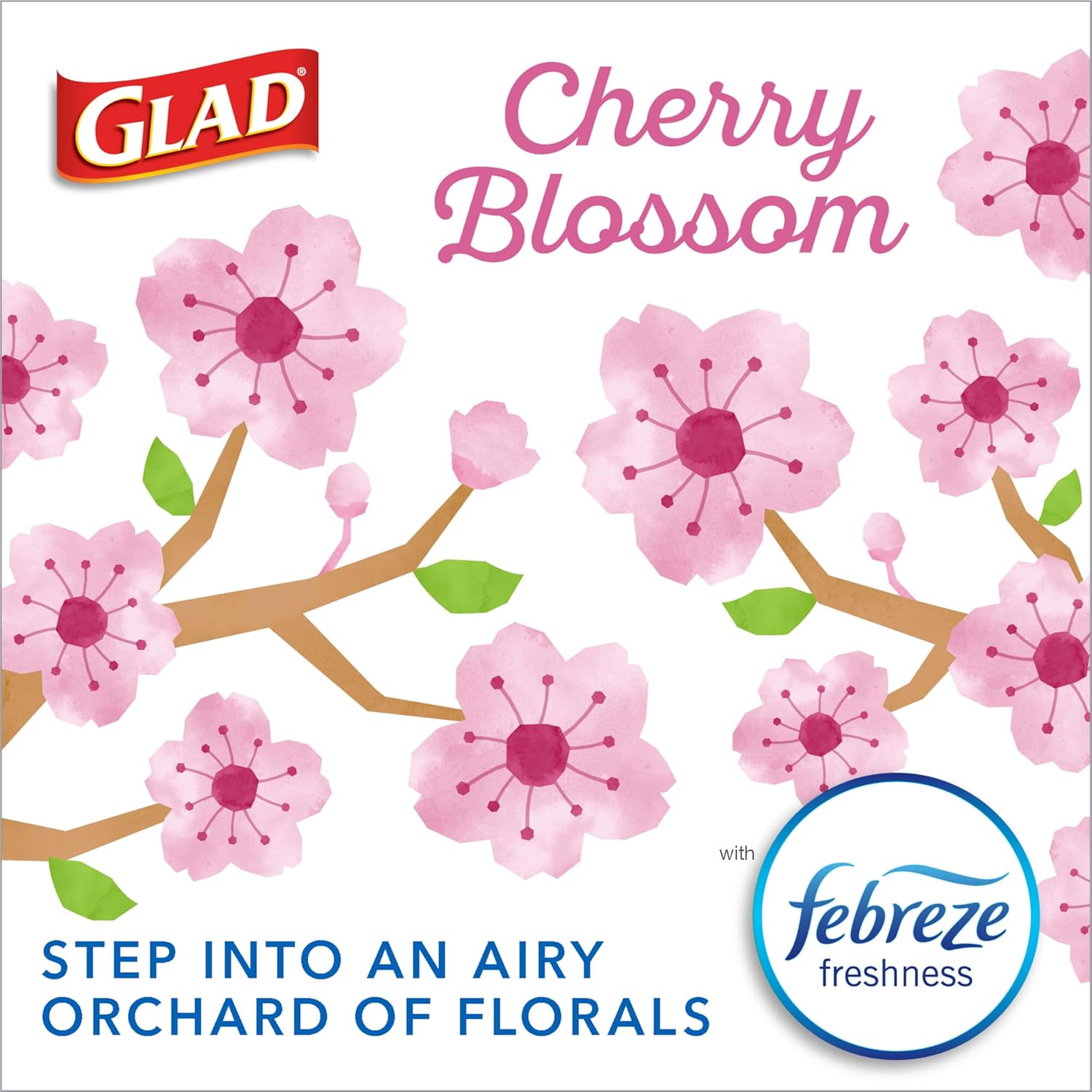 Glad ForceFlex MaxStrength with Clorox Trash Bags, 13 Gal, Lemon Fresh Bleach, 90 Ct, Pack May Vary