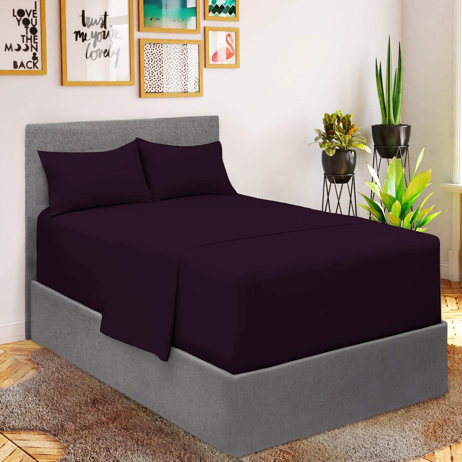Queen Sheet Sett- 4 Piece