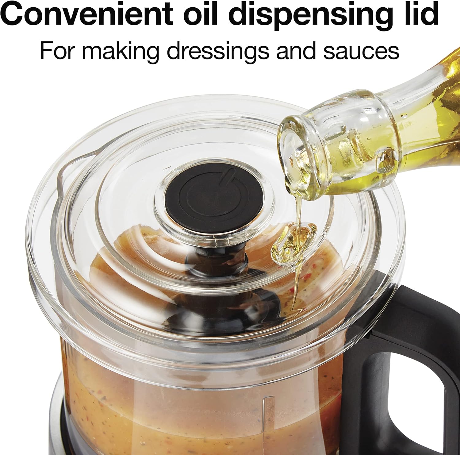 Proctor Silex Durable Electric Vegetable Chopper & Mini Food Processor for Chopping, Puree & Emulsify, 1.5 cups, Black