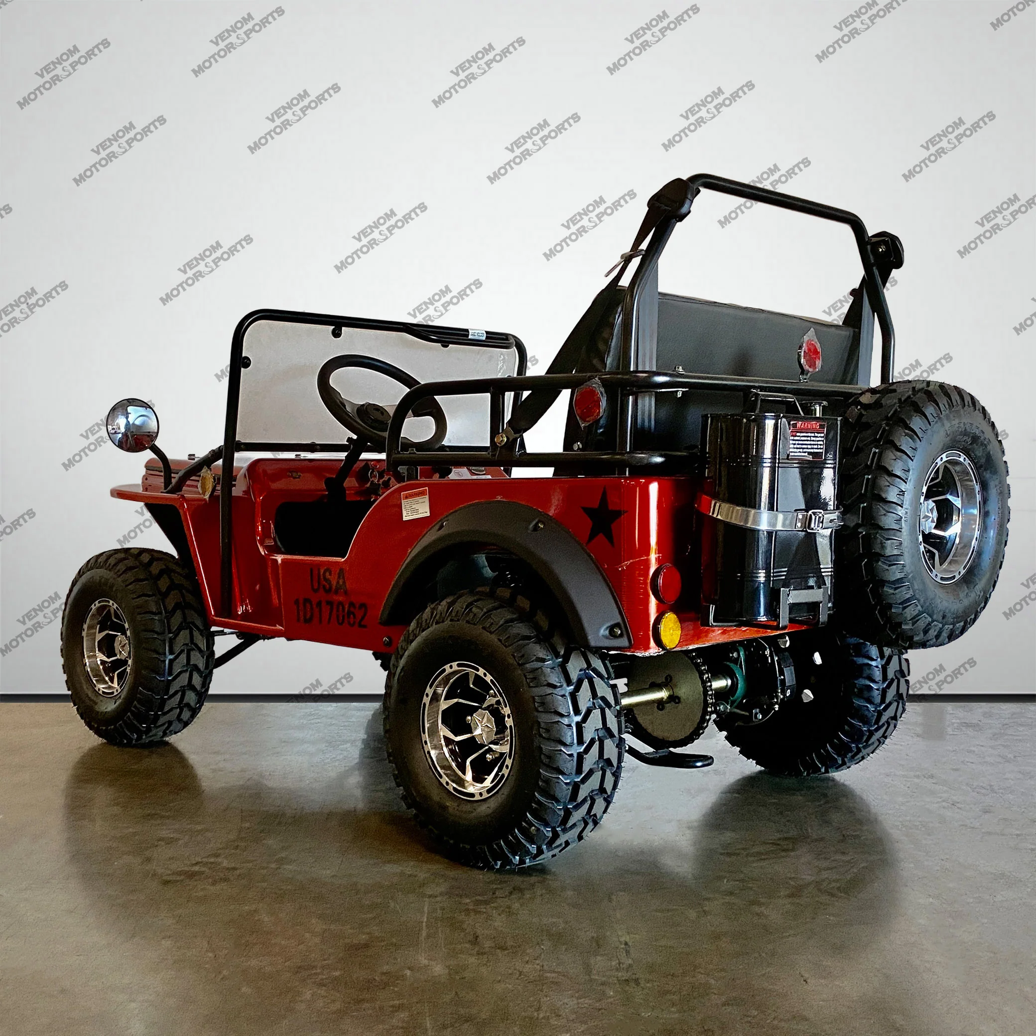 Venom Mini Jeep | 125cc | 2 Seater | Willys Edition | 3 Speed