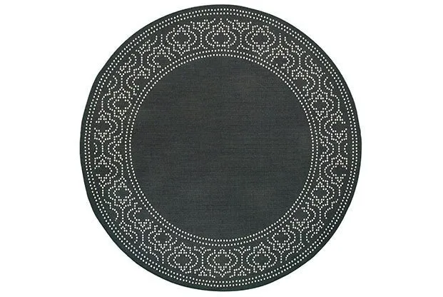 Marina 1247K Black Ivory Rug