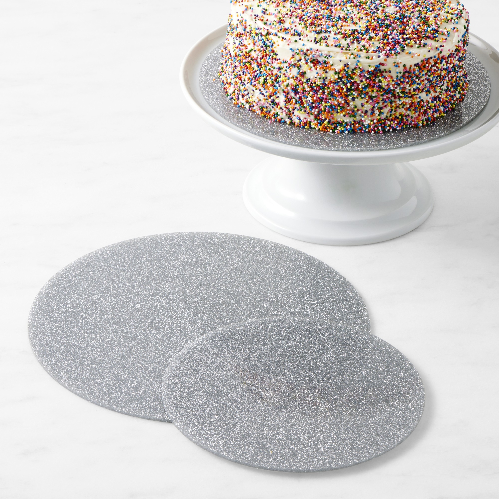 Flour Shop Glitter Cake Boards, Set of 3