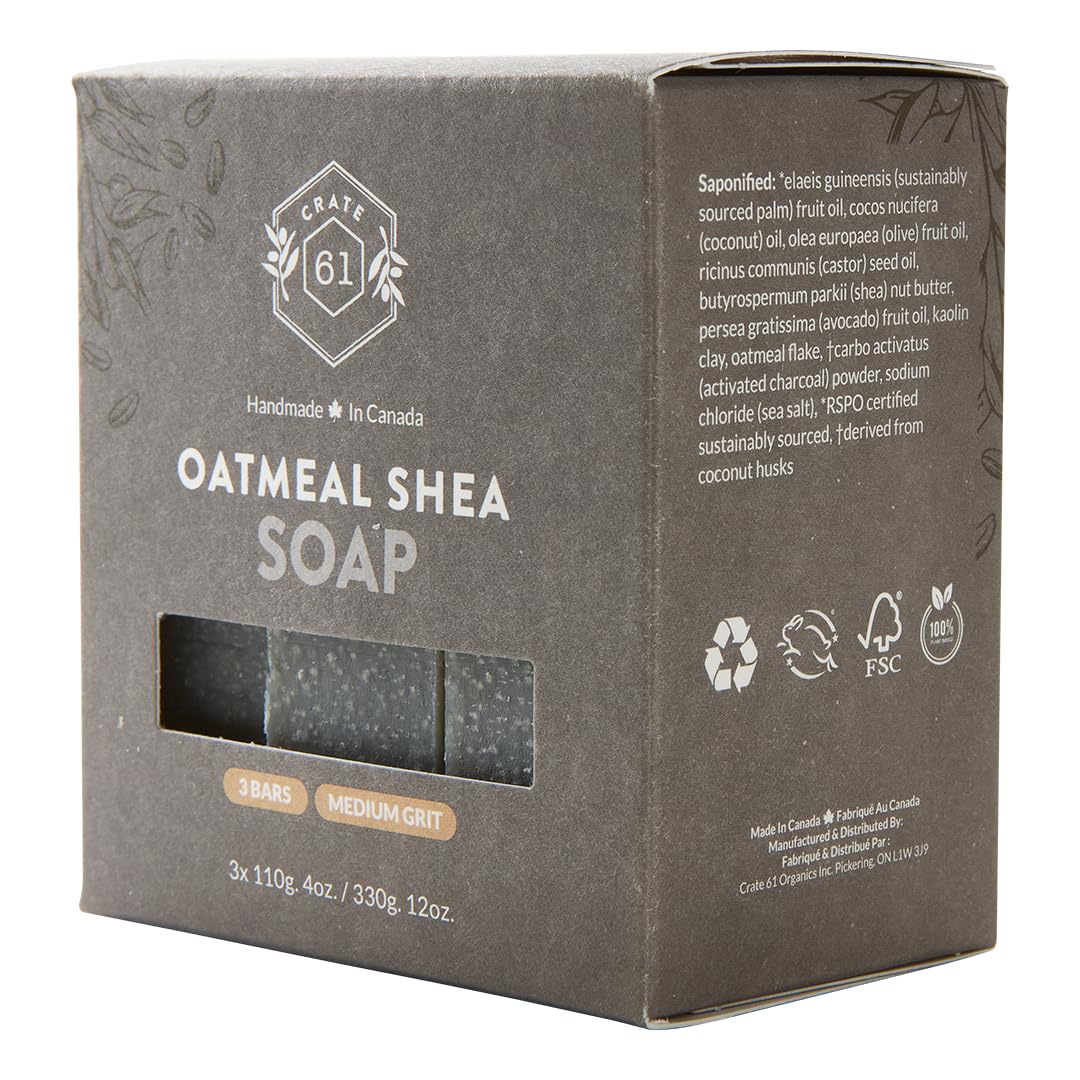 Handmade Vegan Natural Bar Soap Cold Pressed For Face And Body, With Premium Essential Oils, Eucalyptus & Peppermint For Men And Women 3 Pack (Lavender)