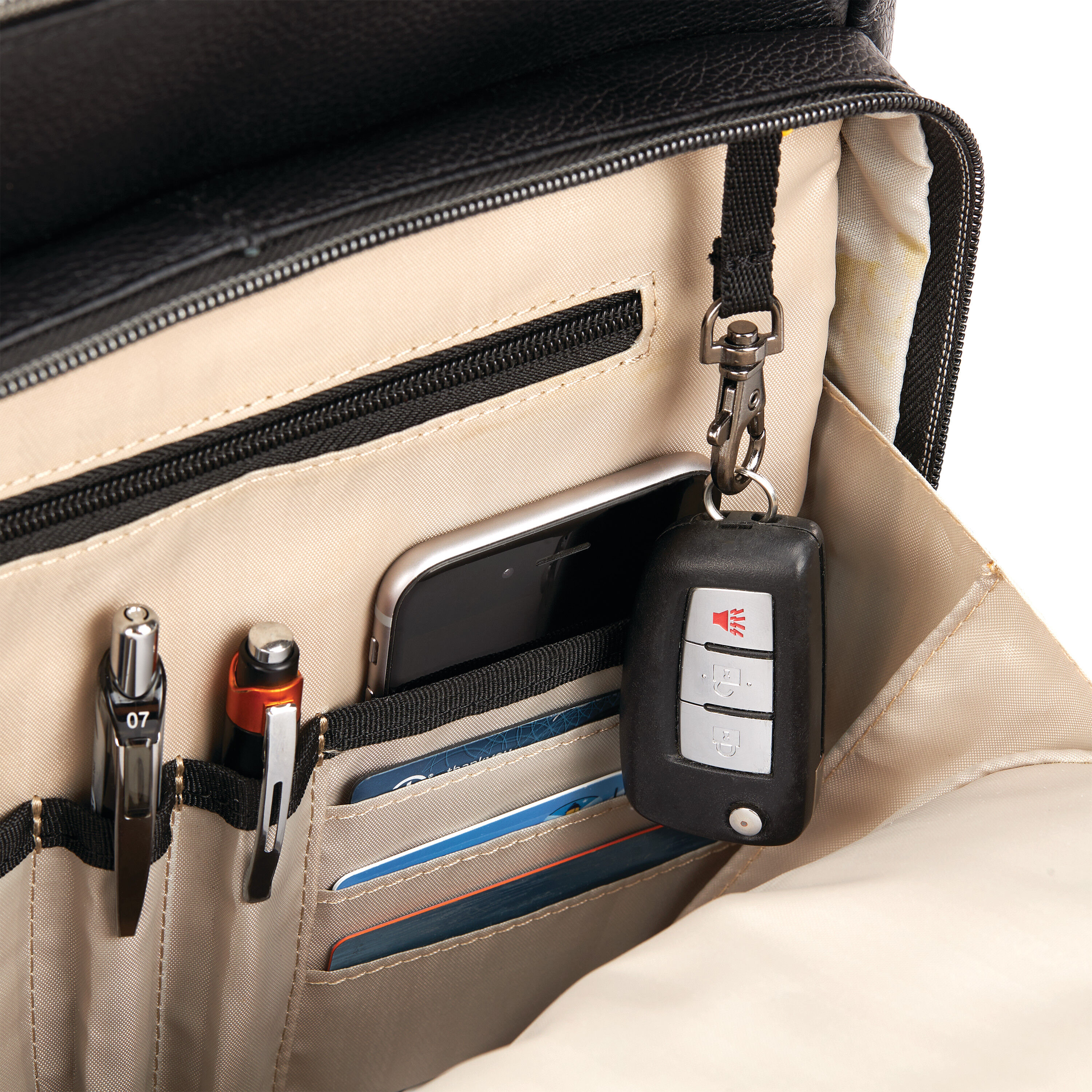 BUSINESS SLIM LEATHER BACKPACK