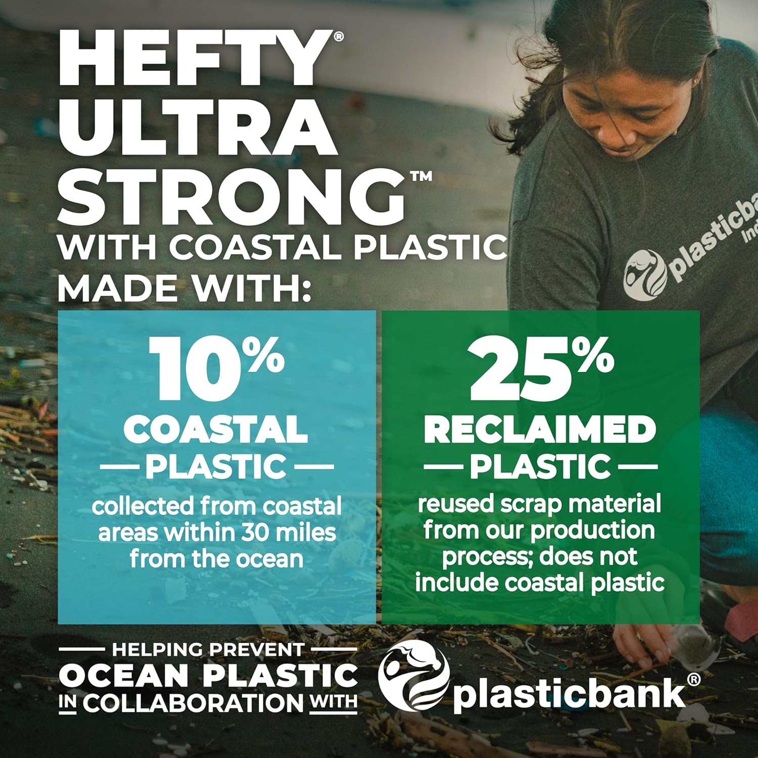 Hefty Ultra Strong Tall Kitchen Trash Bags, Lavender & Sweet Vanilla Scent, 13 Gallon, 80 Count