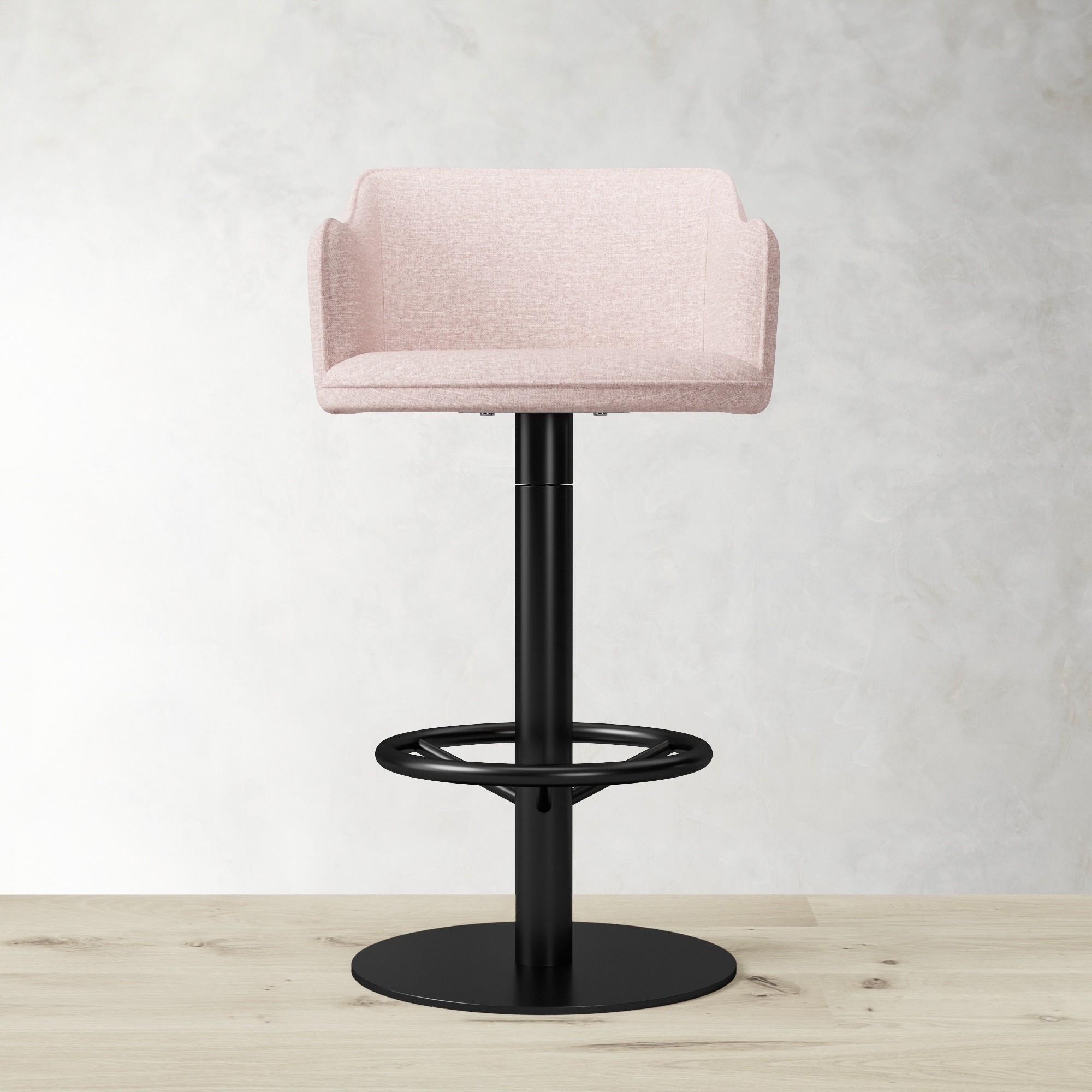 Harding Upholstered Pedestal Counter  & Bar Stool