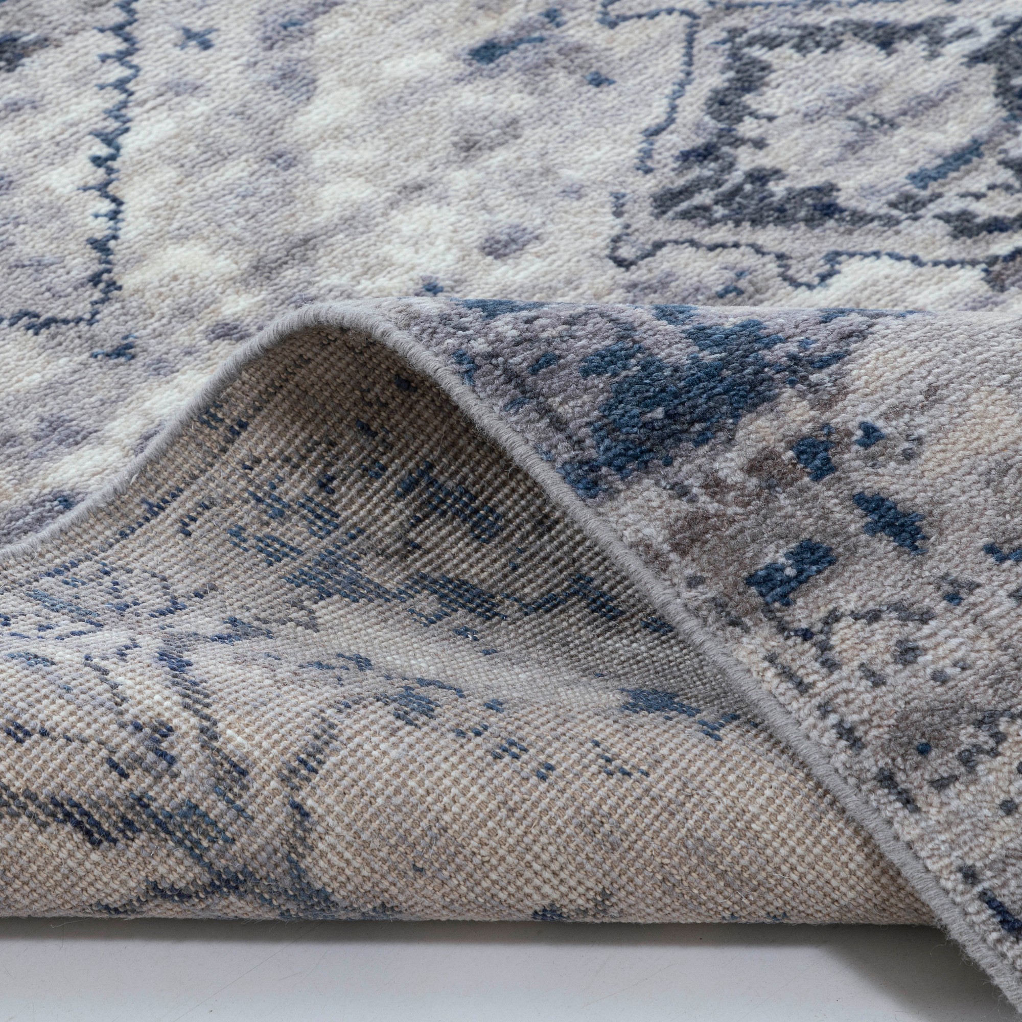 Broken Floral Hand Knotted Rug