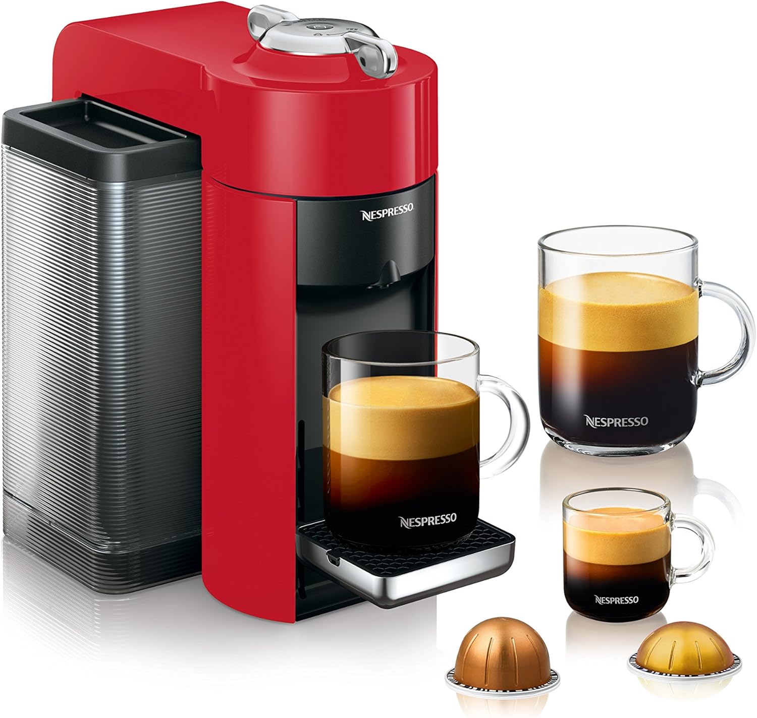 Nespresso Vertuo Coffee and Espresso Maker,1597 ml, by De'Longhi, Graphite Metal