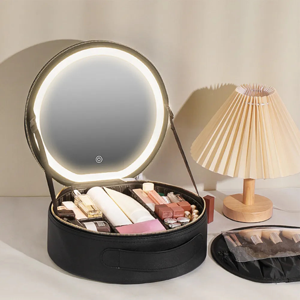 All rounder pro light up travel make-up case