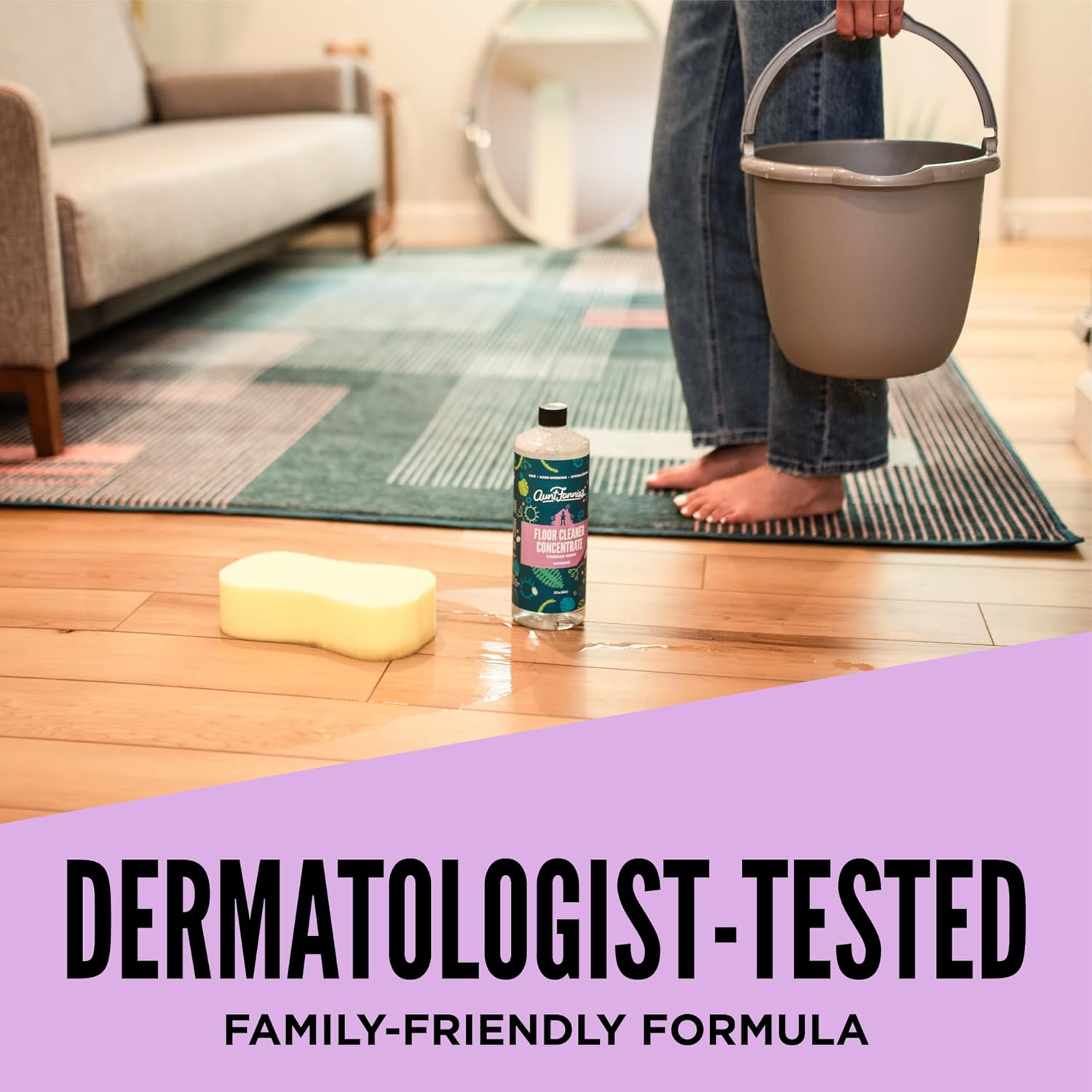 Aunt Fannie's Ultra Concentrated Floor Cleaner Vinegar Wash, Multi-Surface Floor Cleaner For Mopping, Makes 16 Gallons, Eucalyptus Scent, 32 oz. (Pack of 1), Packaging May Vary