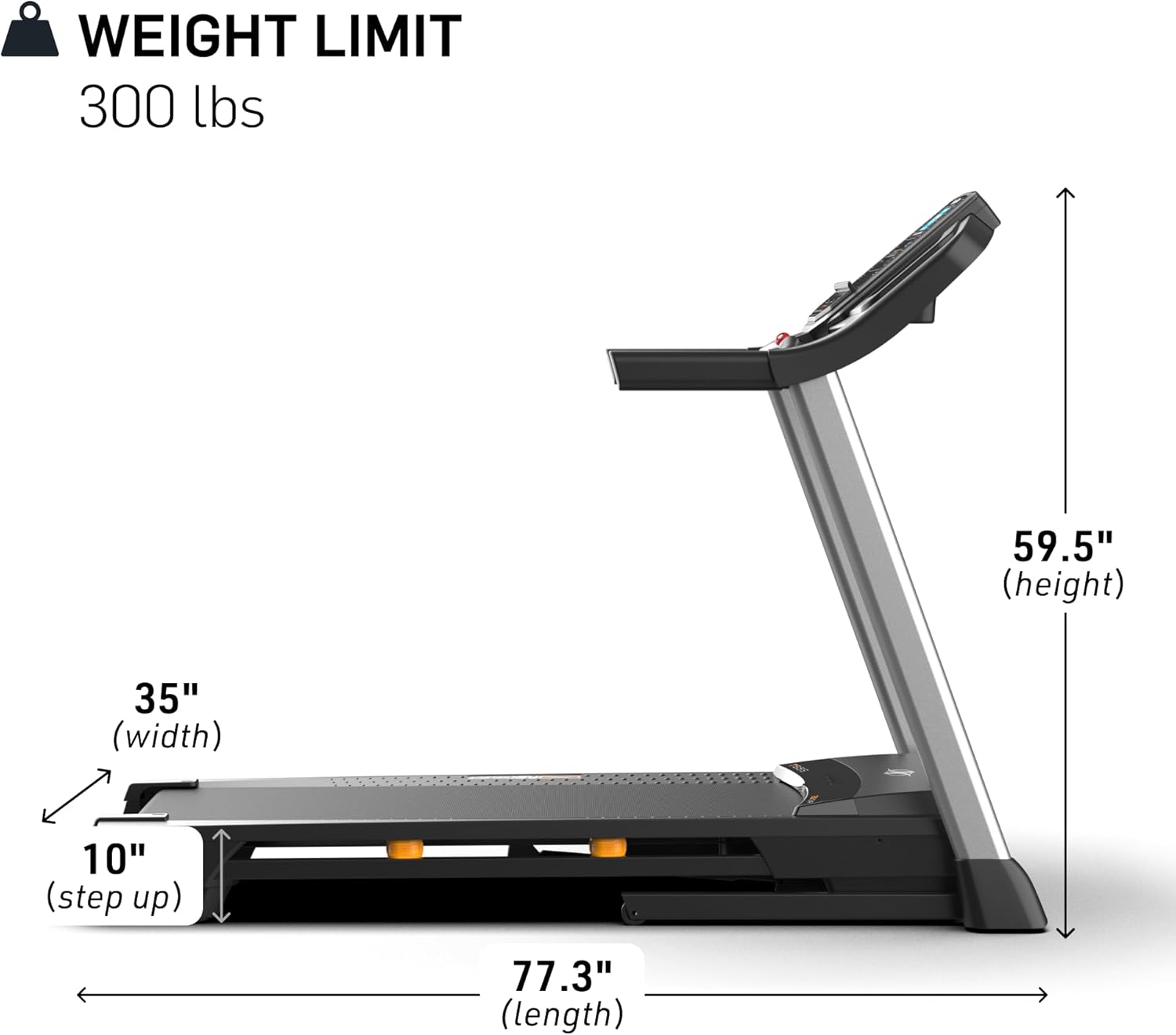 NordicTrack T Series: Perfect Treadmills for Home Use, Walking or Running Treadmill with Incline, Bluetooth Enabled, 300 lbs User Capacity