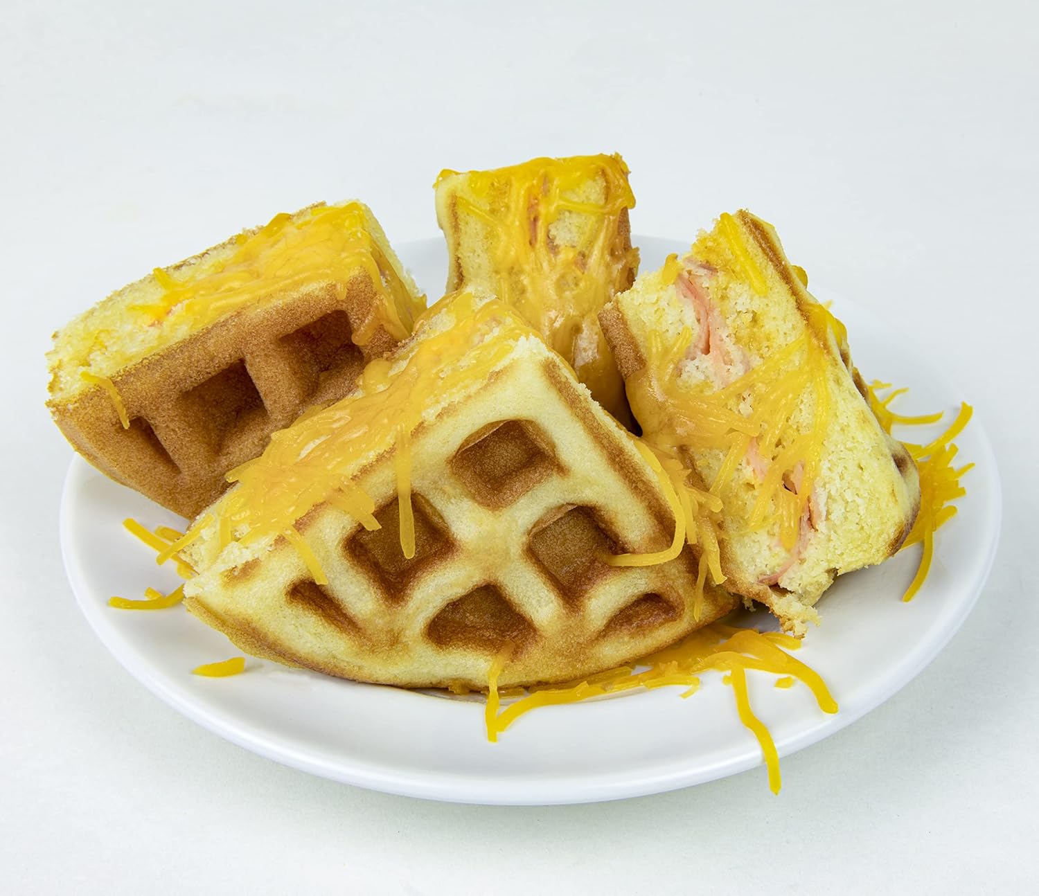 Nostalgia MyMini Cars and Trucks Shape Electric Waffle Maker, 5-Inch Non-Stick Griddle for Waffles, Hash Browns, Eggs, and More, Yellow