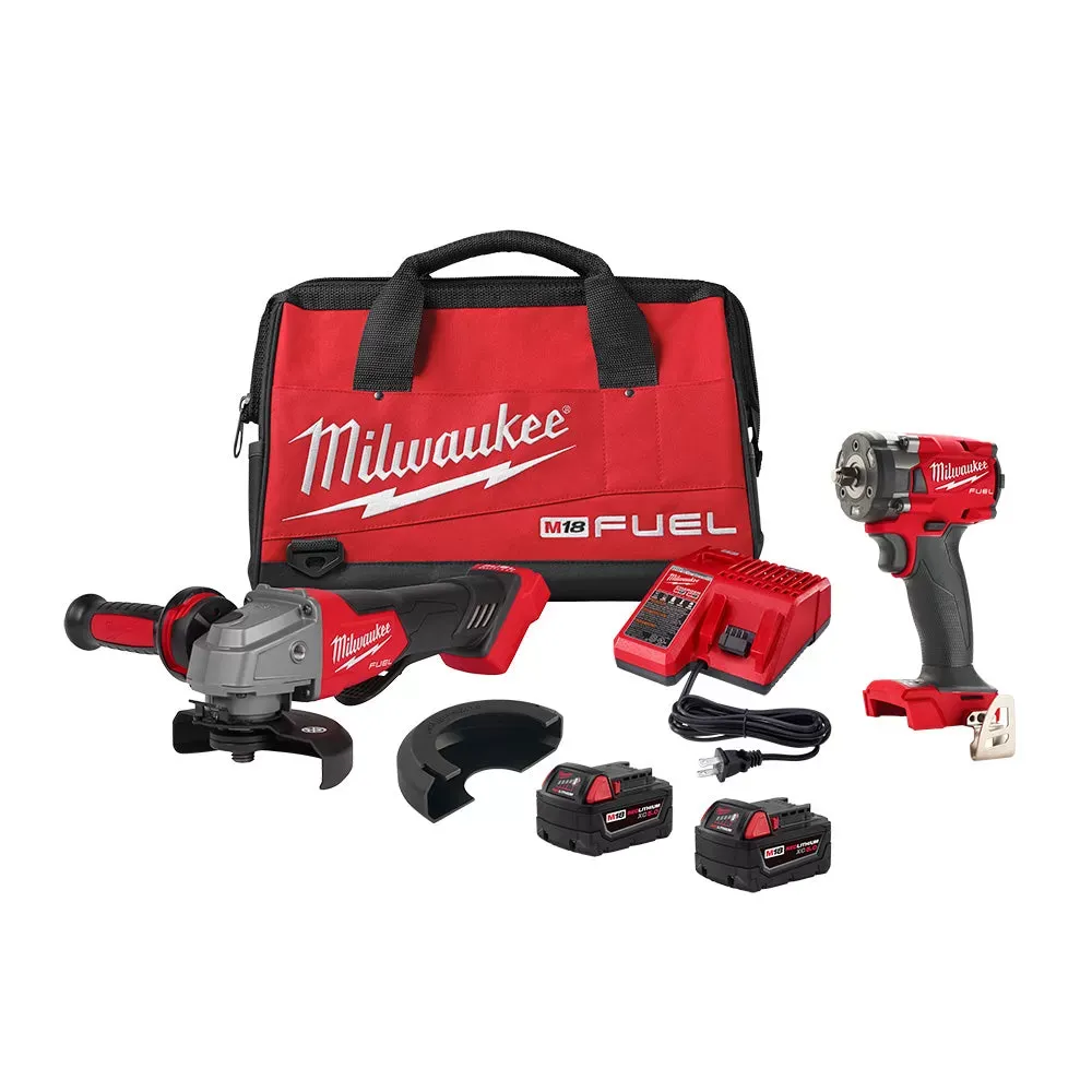Milwaukee Pre-Sale Pre-Sale 2991-22 M18 FUEL 18V Compact Impact Wrench / Grinder Combo Kit