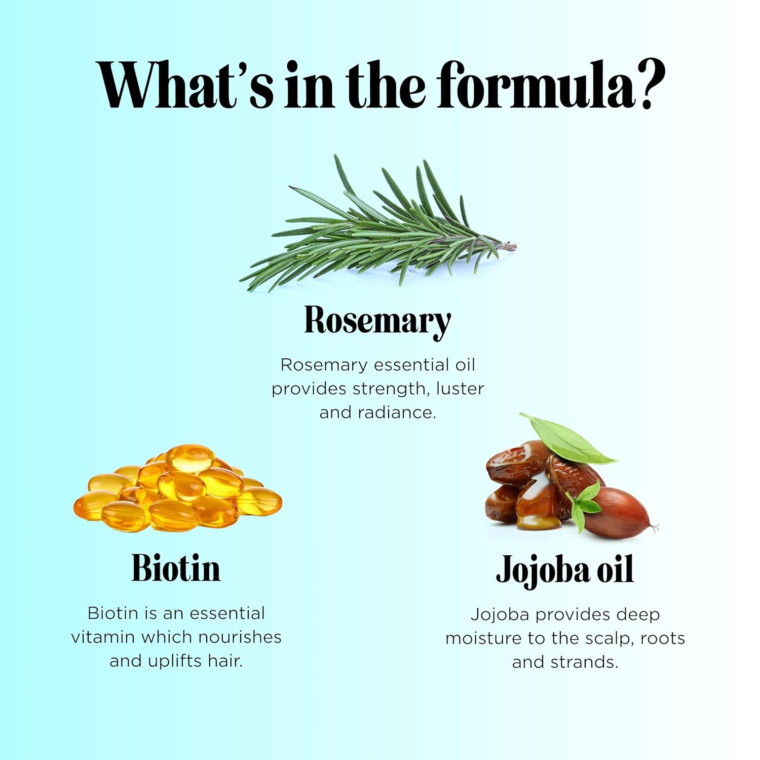 Volumizing Biotin Shampoo and Conditioner Set - Sulfate Free Shampoo and Conditioner for Dry Damaged Hair Care - Thinning Hair Shampoo and Conditioner with Nourishing Biotin and Rosemary Oil (8oz)