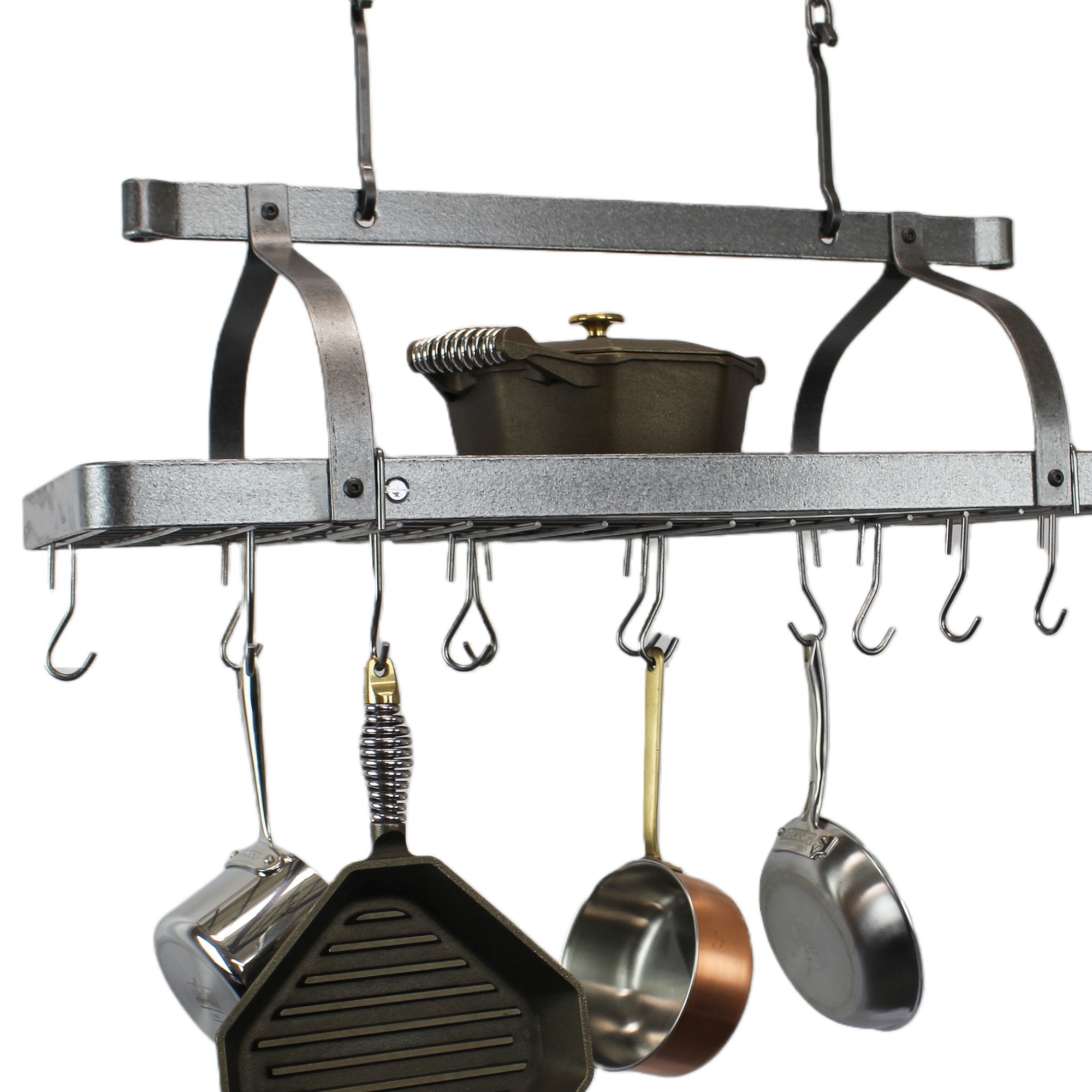 Enclume Grande Cuisine Rectangular Ceiling Pot Rack