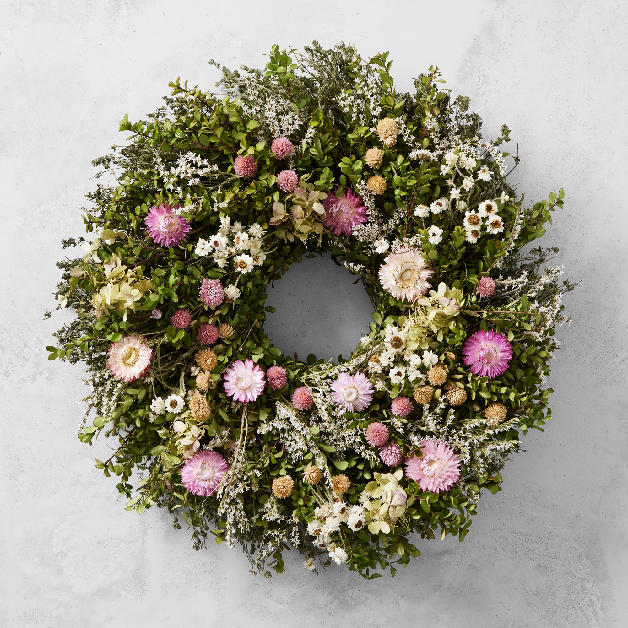 Famille Rose Live Wreath