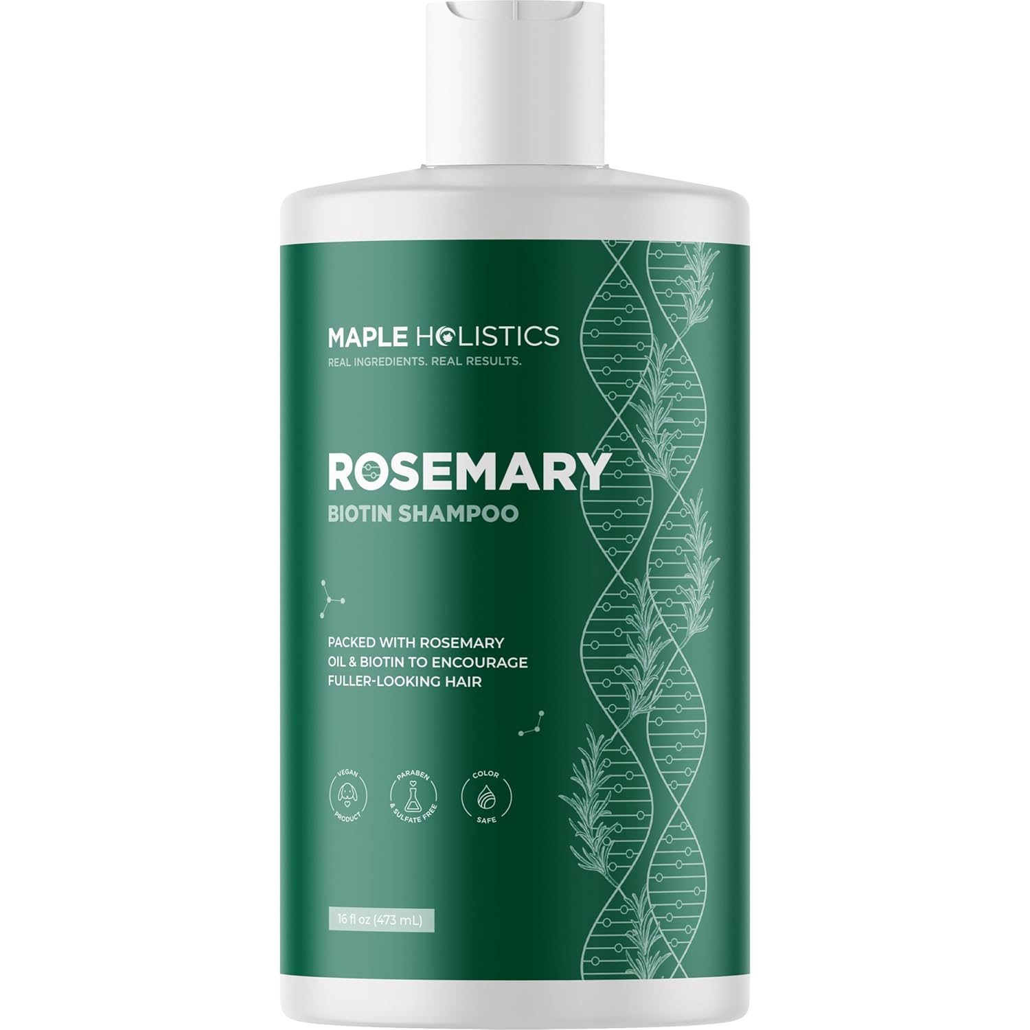Rosemary and Biotin Shampoo for Thinning Hair - Vegan Volumizing Shampoo for Fine Hair with Argan and Tea Tree Oil - Paraben Silicone and Sulfate Free Shampoo for Dry Damaged Weak and Thin Hair Care