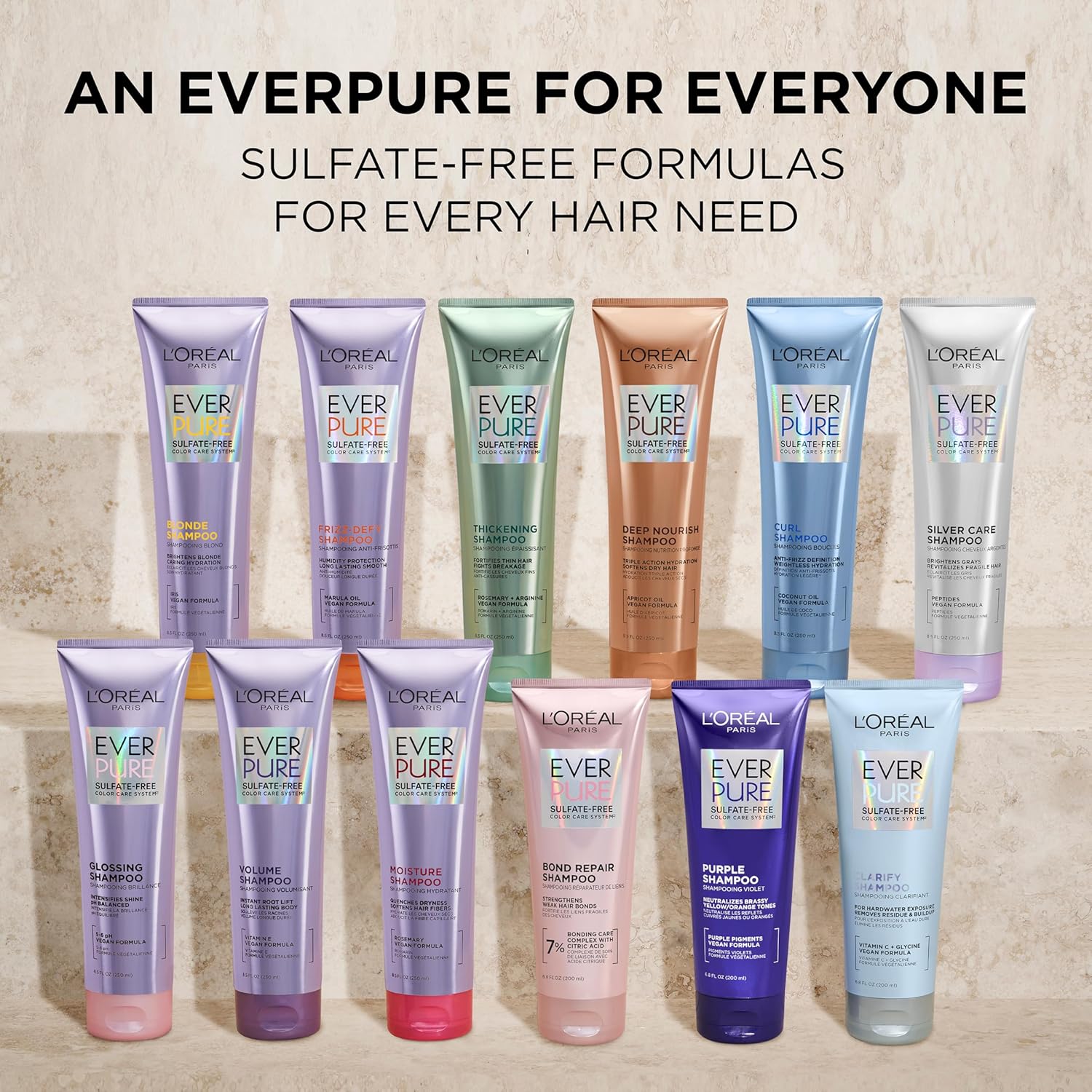 L’Oréal Paris Sulfate Free Moisture 21-in-1 Leave-In Conditioner for Dry Hair, EverPure, 6.8 fl oz (Packaging May Vary)