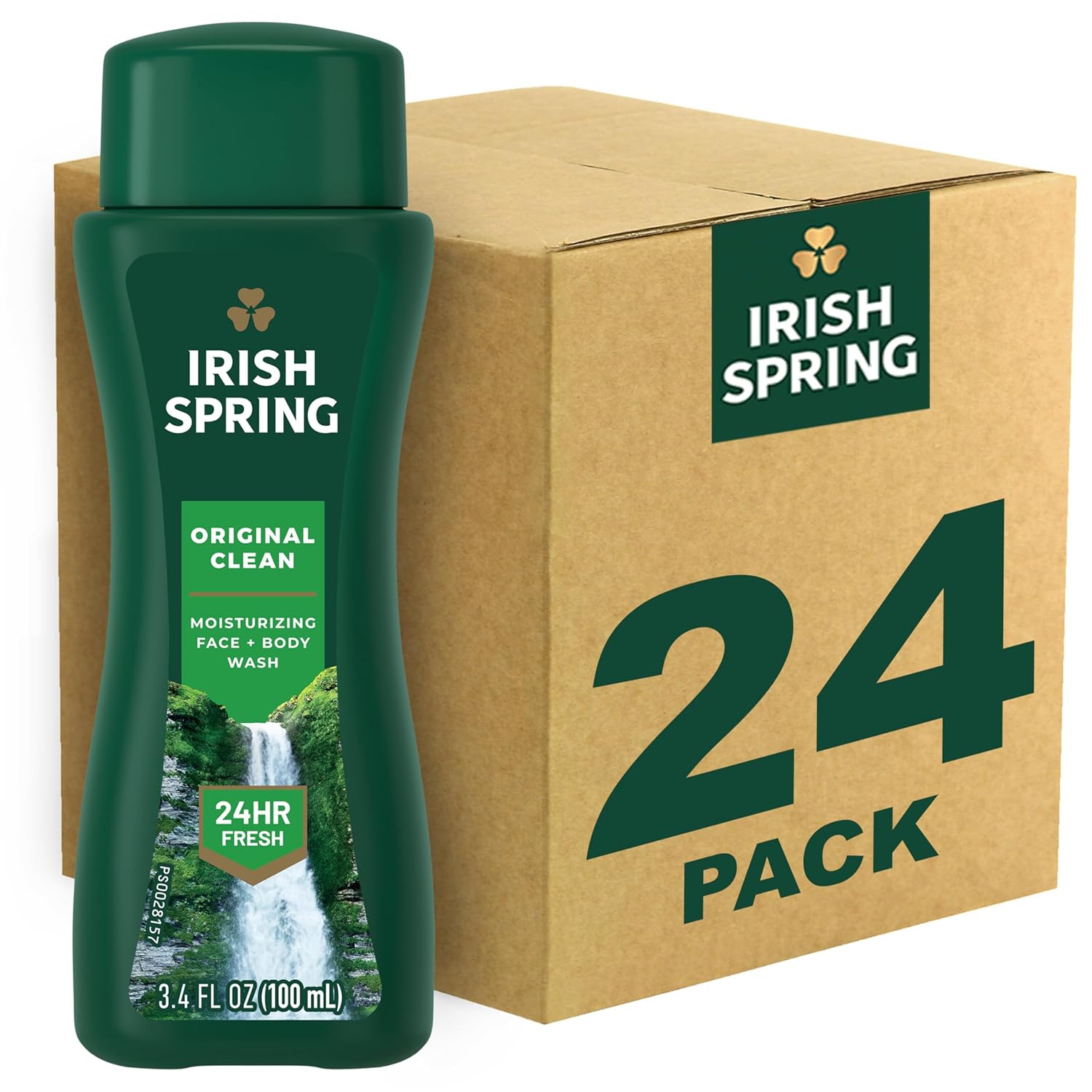 Irish Spring Mens Body Wash, Moisture Blast Body Wash for Men, Feel Fresh All Day, 30 Oz Pump Bottle
