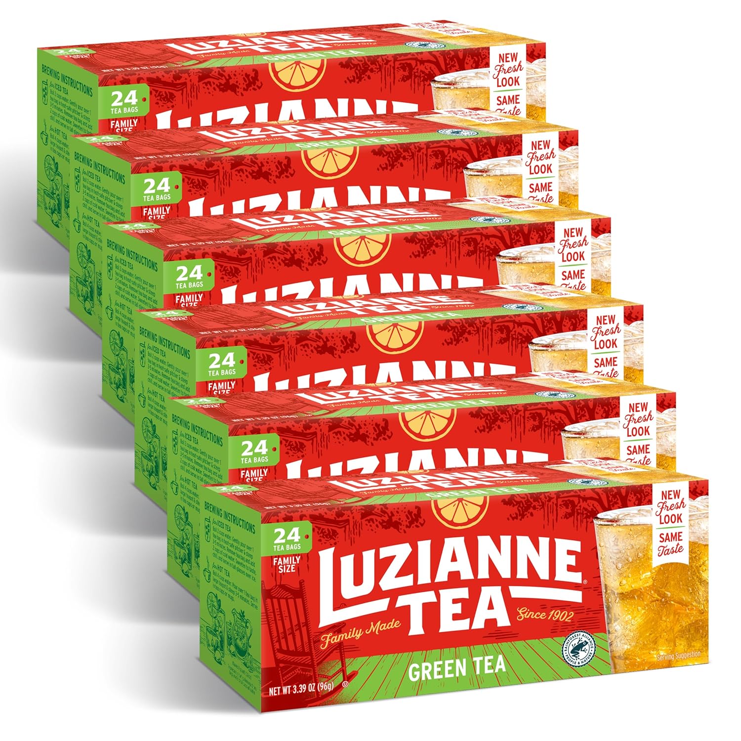 Luzianne Unsweetened Iced Tea Bags, Gallon Size, 24ct Box (Pack of 1)