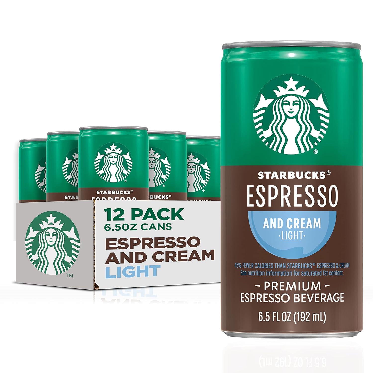 Starbucks - RTD Coffee Espresso And Cream, 6.5oz Cans (12 Pack) (Packaging May Vary)