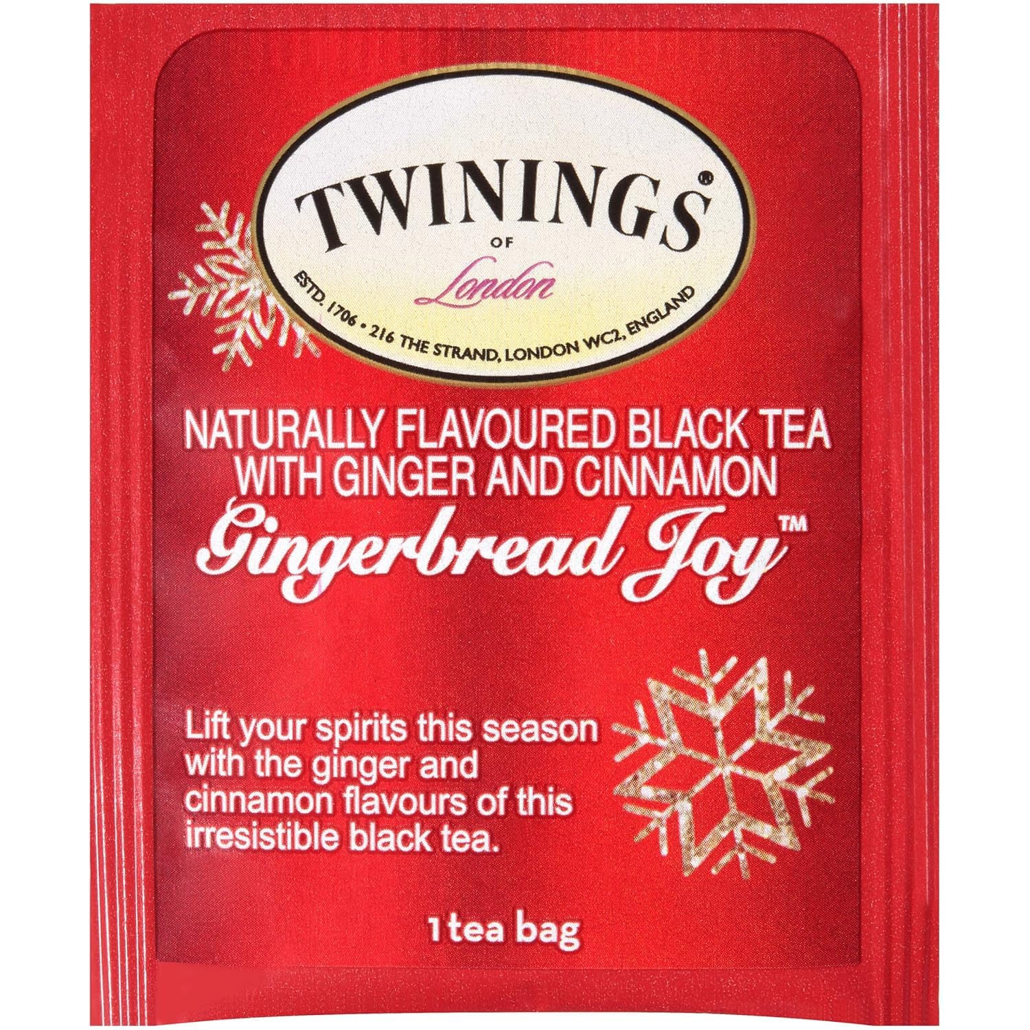 Twinings English Breakfast Black Tea Individually Wrapped Bags, 100 Count (Pack of 1), Smooth, Flavourful, and Robust, Caffeinated, Enjoy Hot or Iced | Packaging May Vary