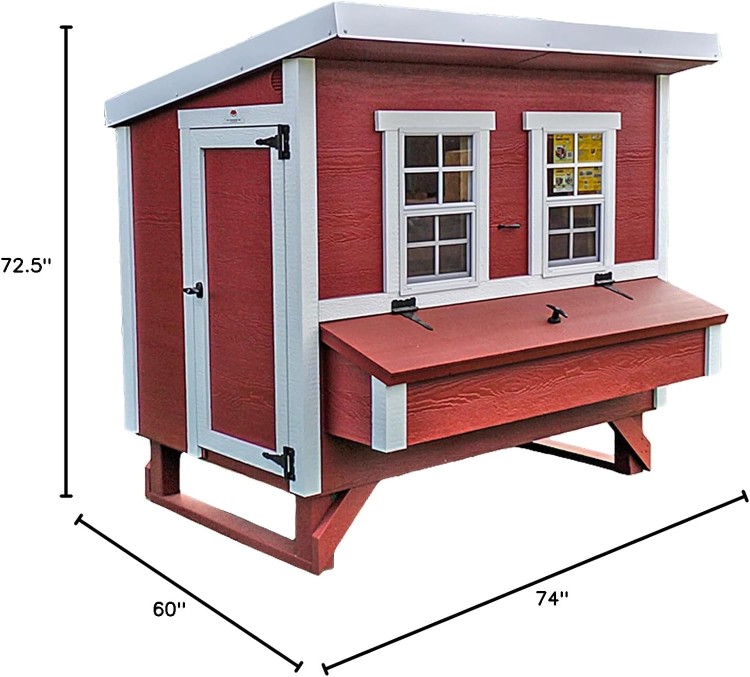 Last 37 items left at clearance sale for only $39.99 OverEZ Classic Large Chicken Coop for up to 15 Chickens - Nesting Boxes