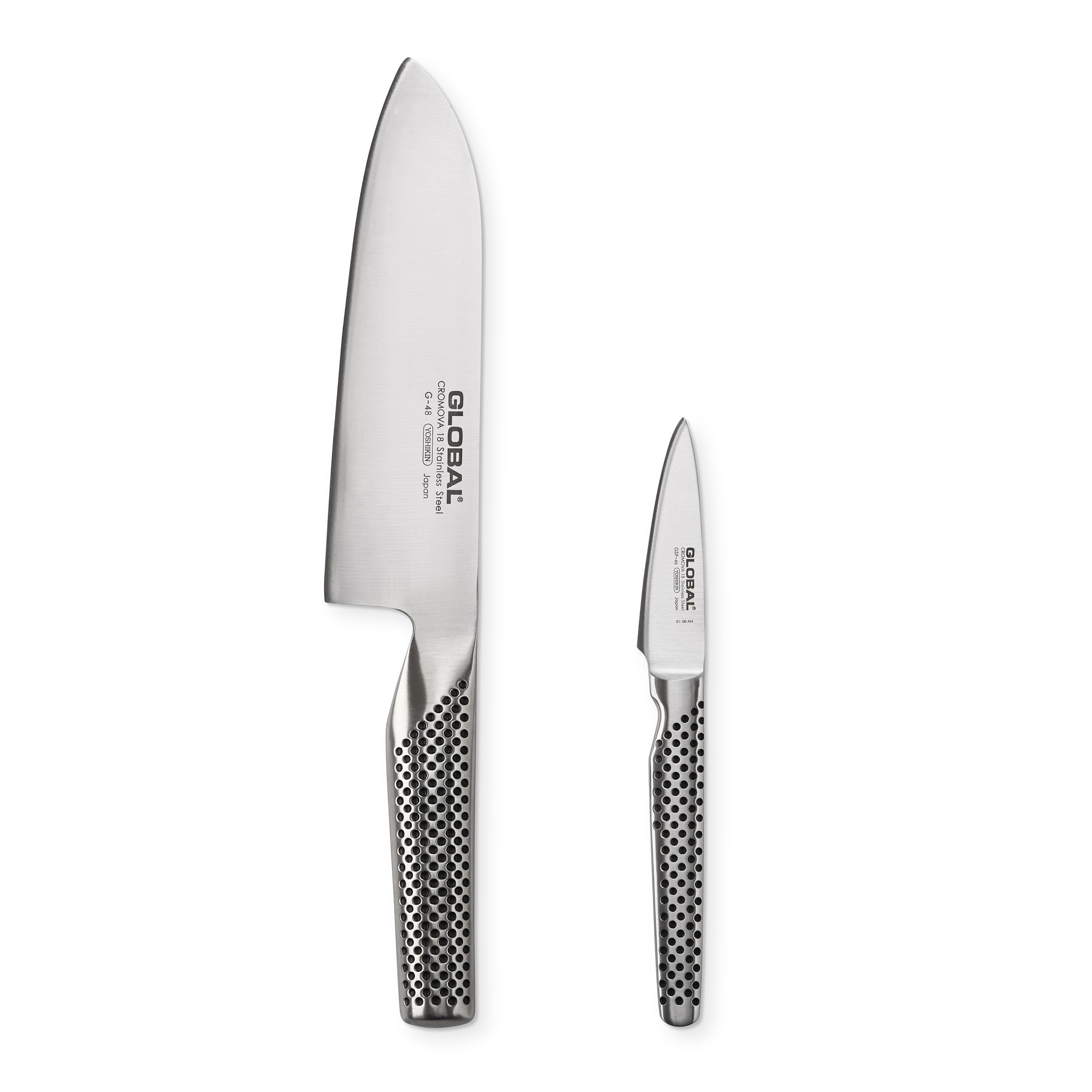 Global Classic Santoku & Paring Knives, Set of 2