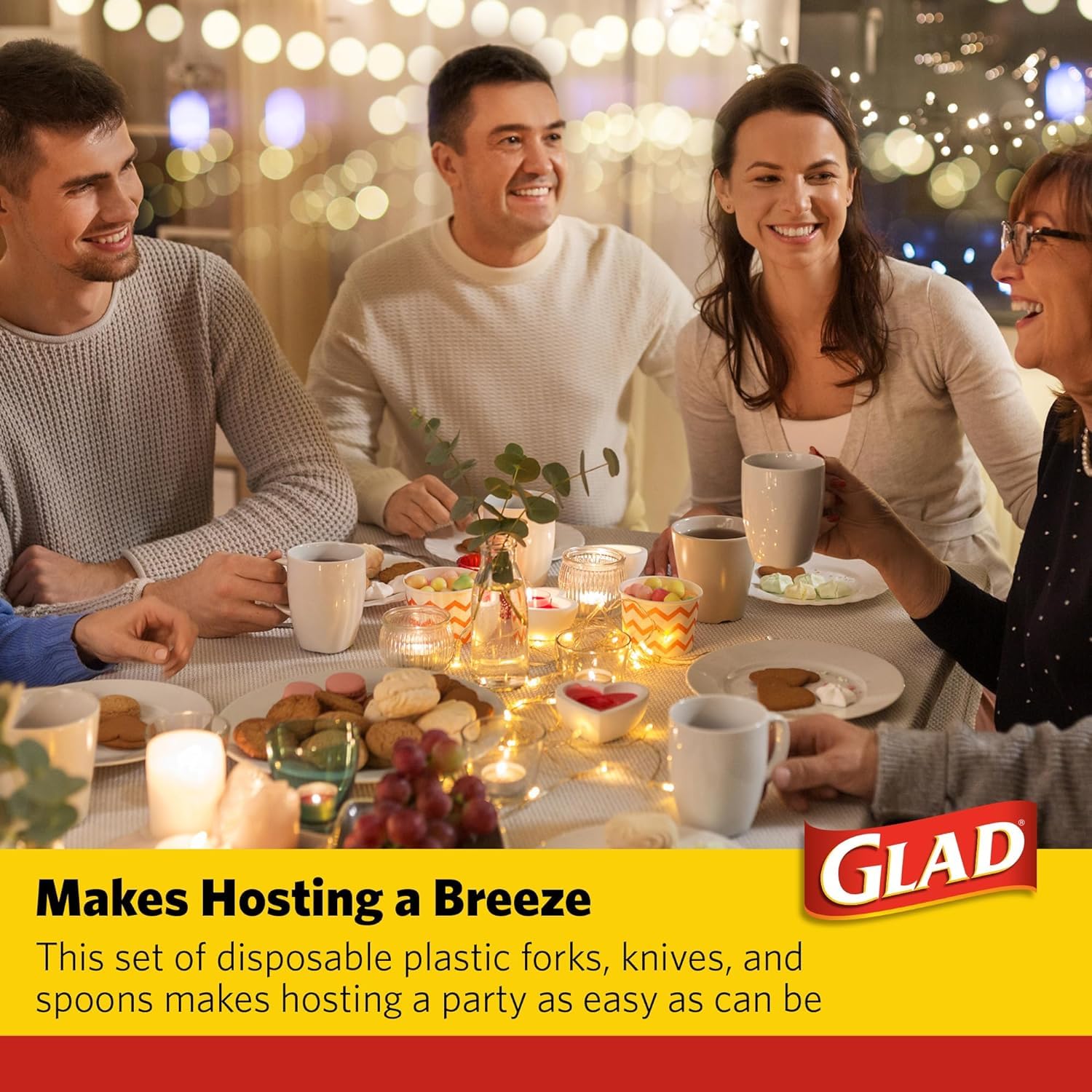 Glad, 240 Count (Pack of 1), Clear Assorted Cutlery