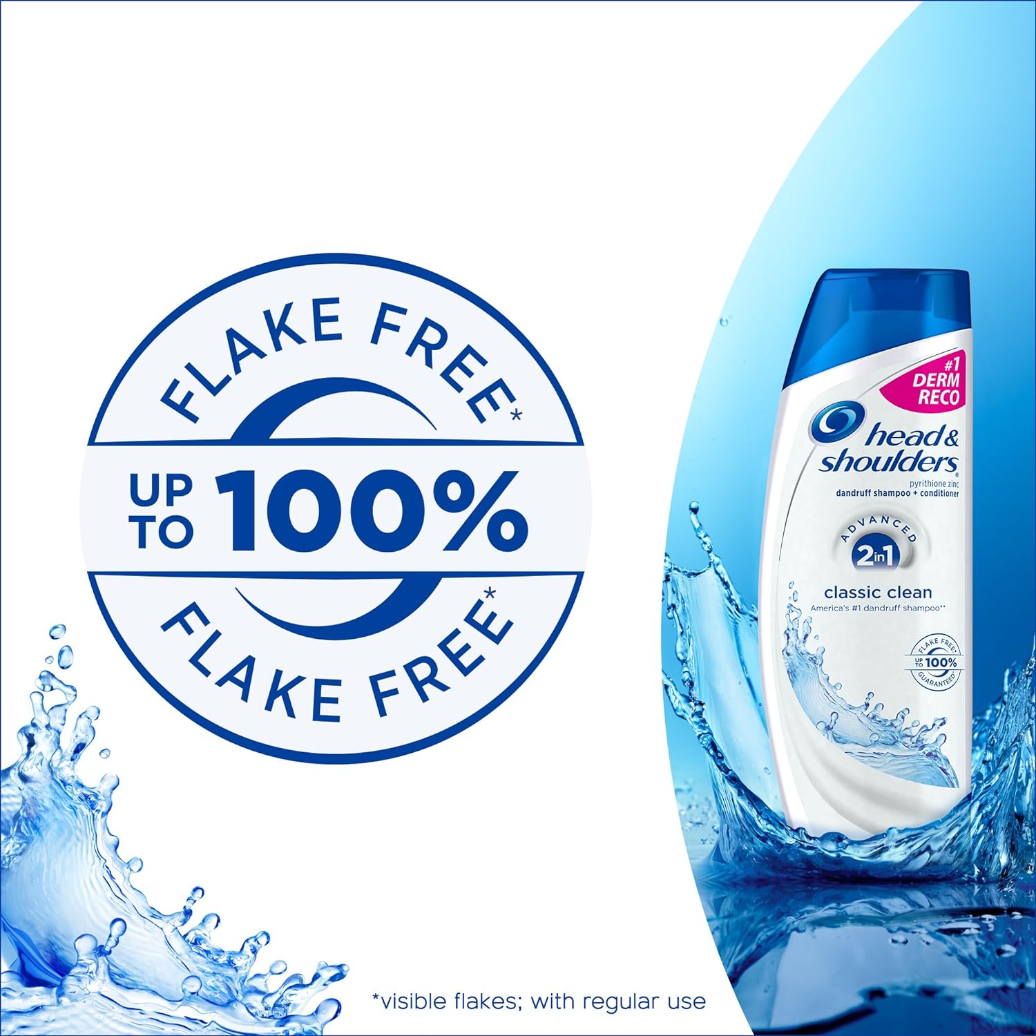 Head and Shoulders Classic Clean 2-in-1 Anti-Dandruff Shampoo + Conditioner 8.45 Fl Oz