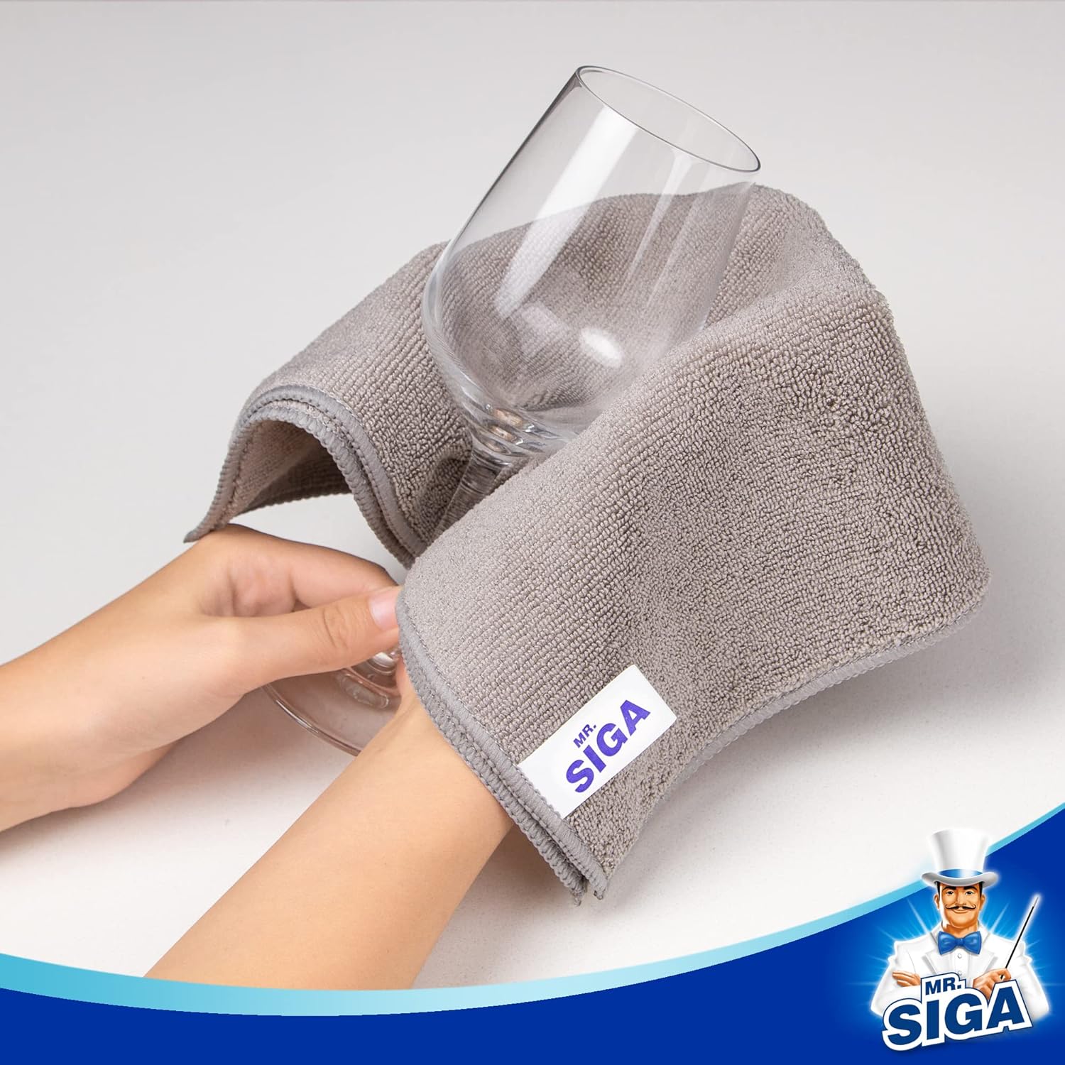 MR.SIGA Microfiber Cleaning Cloth,Pack of 12,Size:12.6