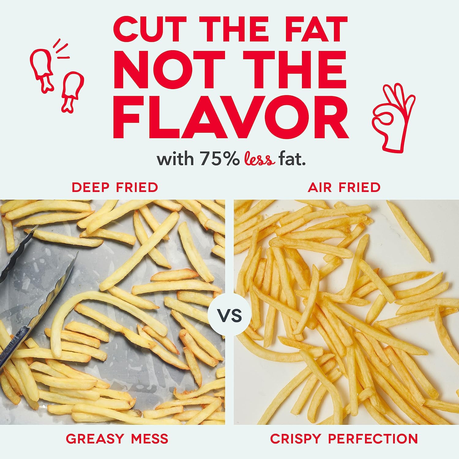 DASH Tasti-Crisp™ Electric Air Fryer Oven, 2.6 Qt., Aqua – Compact Air Fryer for Healthier Food in Minutes, Ideal for Small Spaces - Auto Shut Off, Analog, 1000-Watt