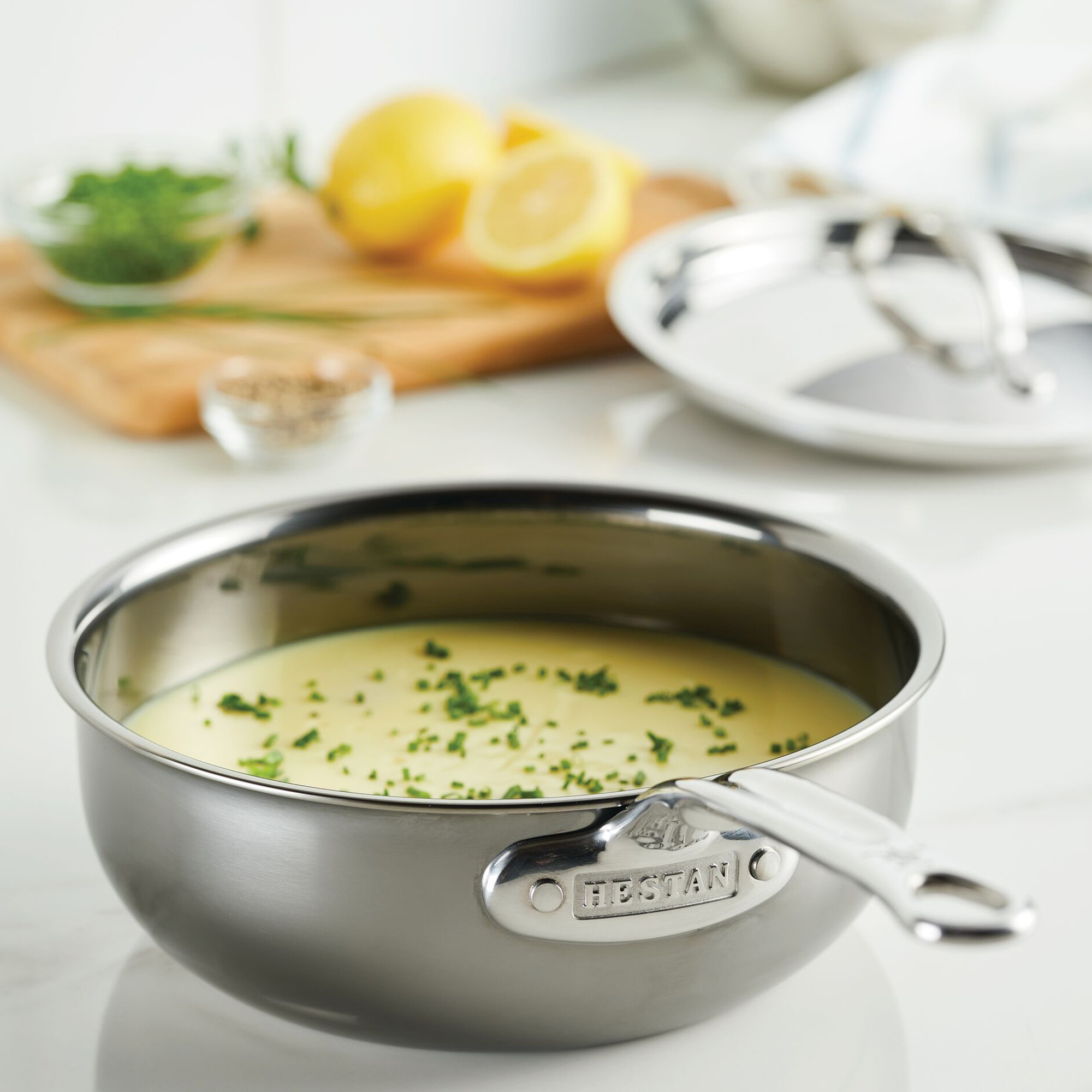 Hestan NanoBond® Titanium Stainless-Steel Saucier, 2-Qt.