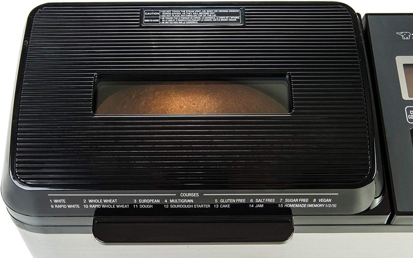 Zojirushi BB-PDC20BA Home Bakery Virtuoso Plus Breadmaker, 2 lb. loaf of bread